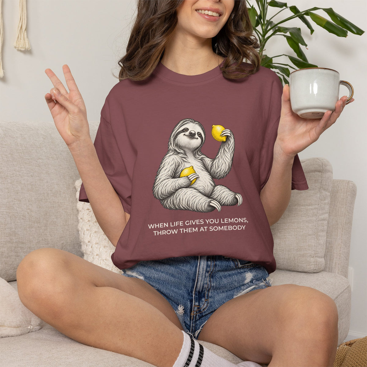When Life Gives You Lemons Sloth T-Shirt