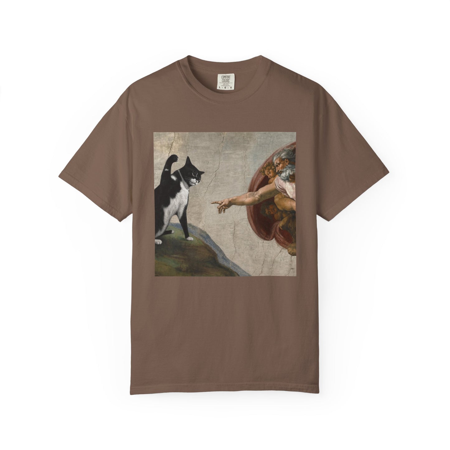 The Creation of Cat - Renaissance Parody T-Shirt