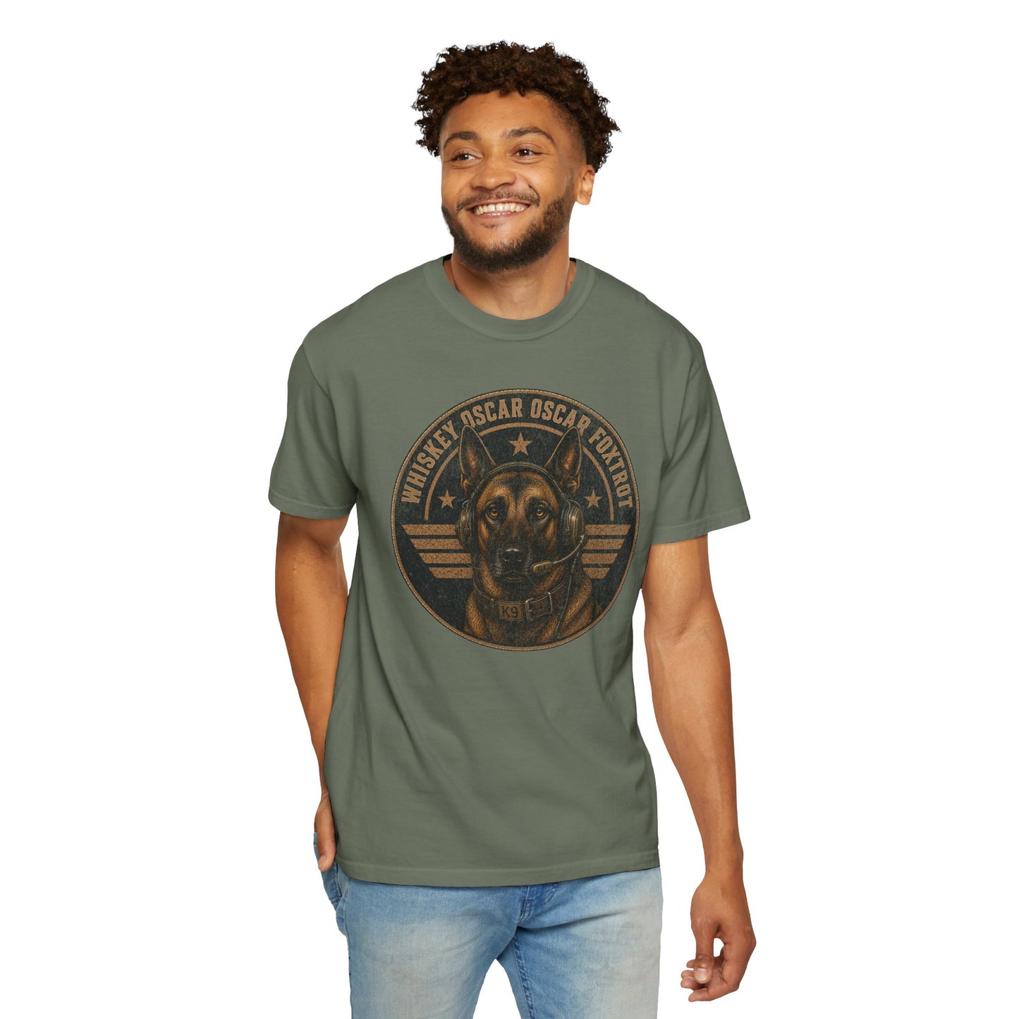 Whiskey Oscar Oscar Foxtrot Military K9 Shirt | Belgian Malinois Graphic Phonetic Alphabet Tee