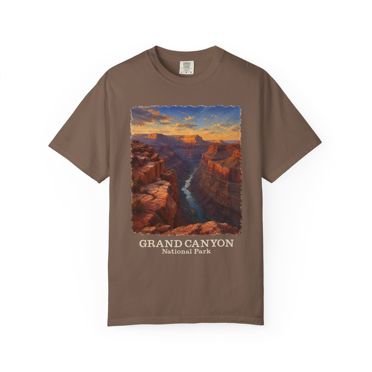 Grand Canyon National Park T-Shirt — Vintage Sunset Canyon Graphic Toroweap Overlook Tee