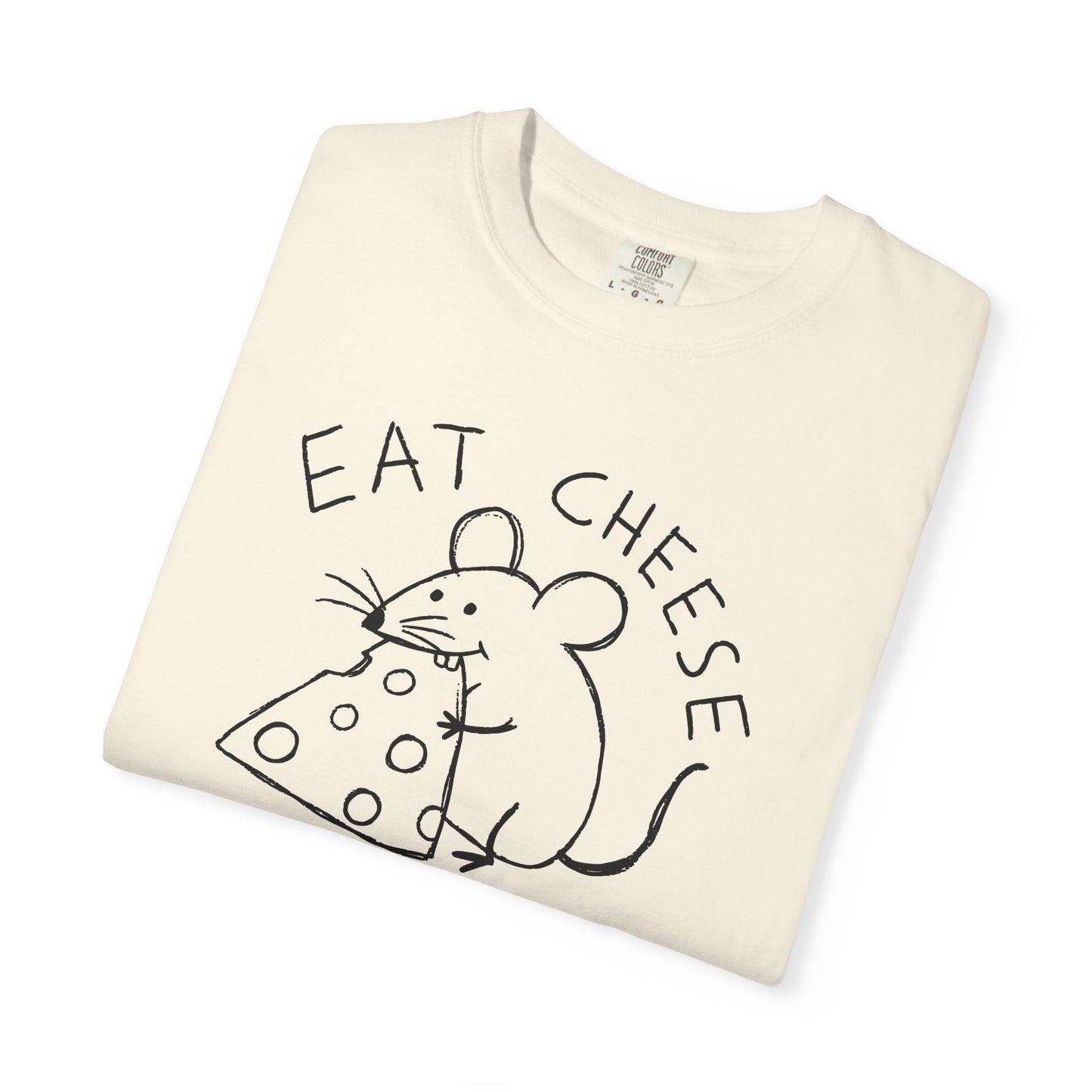 Eat Cheese and Sin Shirt | Funny Mouse Shirt | Weird Humor Tee | Cheese Lover Gift | Funny Graphic Tee