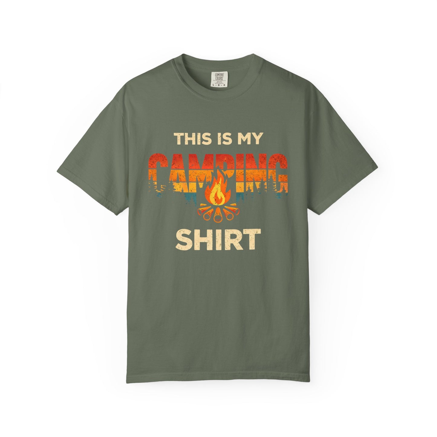 Camping Shirt — 'This Is My Camping Shirt' Graphic Tee for Campers & Outdoor Lovers