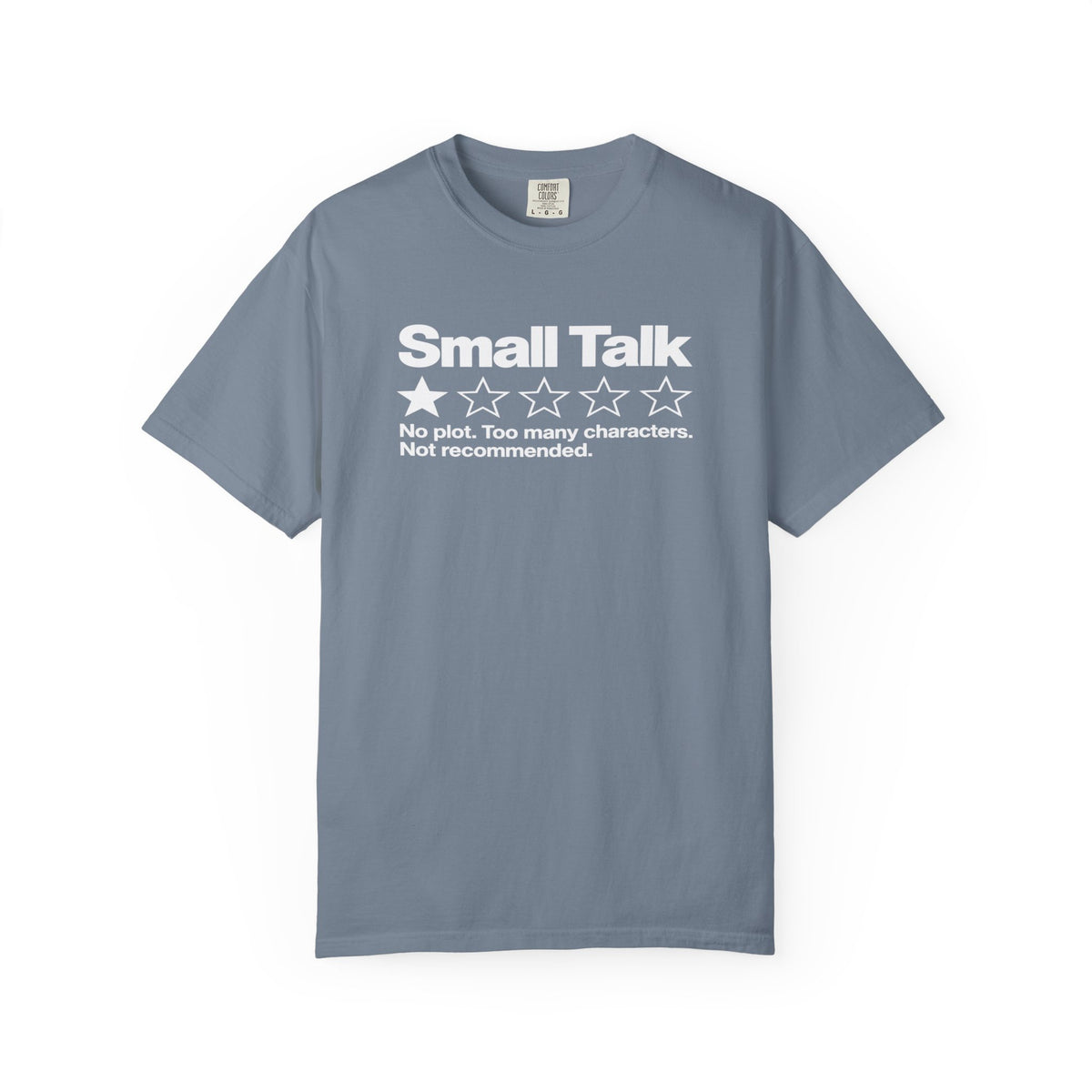 Small Talk 1-Star T-Shirt — Funny Social Anxiety Graphic Tee