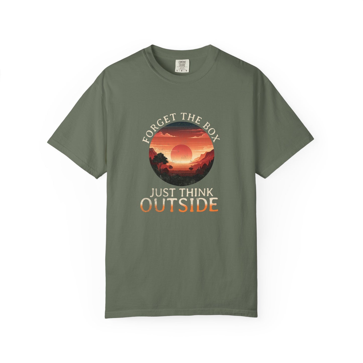 Forget the Box "Think Outside" Camping Hiking Beach Lake T-Shirt