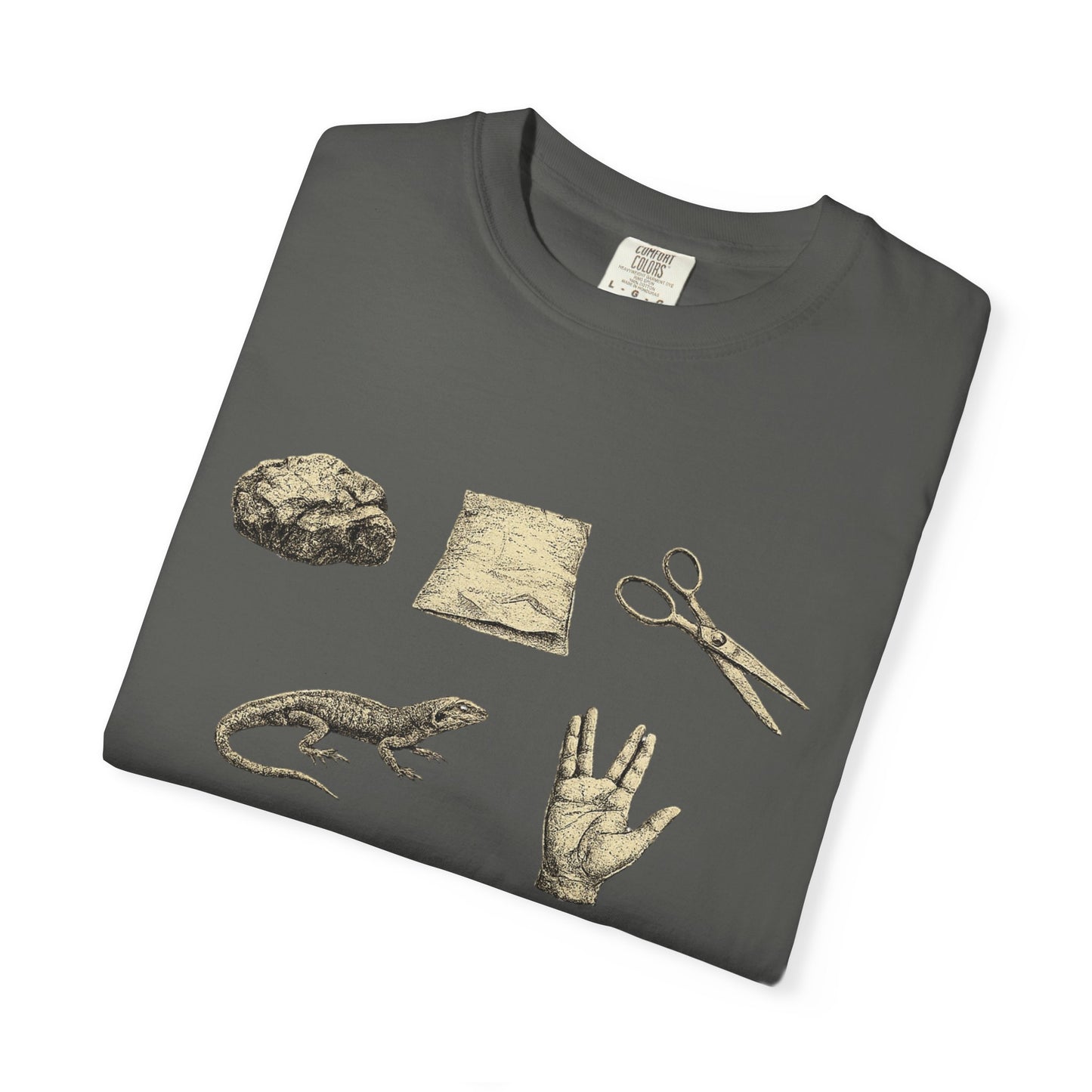 Rock Paper Scissors Lizard Spock T-Shirt — Big Bang Theory Tribute