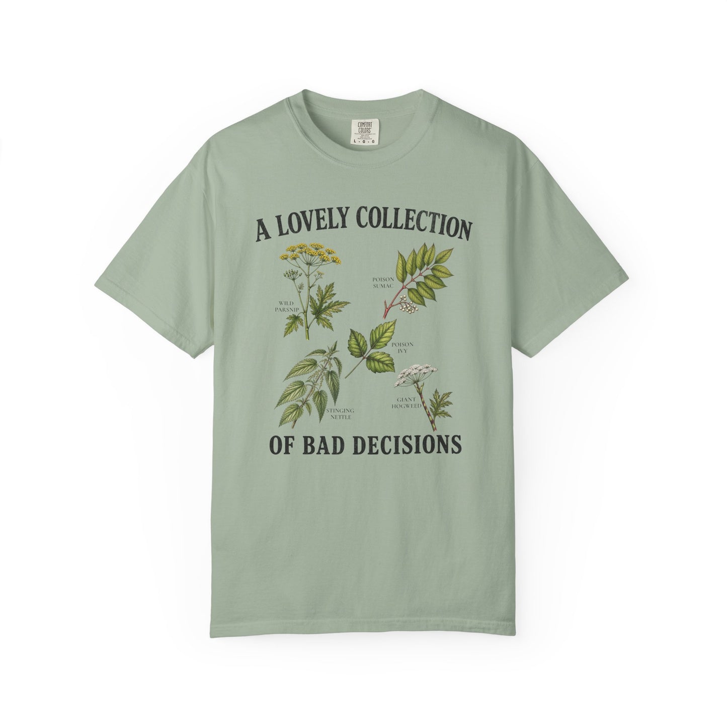 "A Lovely Collection of Bad Decisions" Hiking Camping Poisonous Plant Botanical T-Shirt