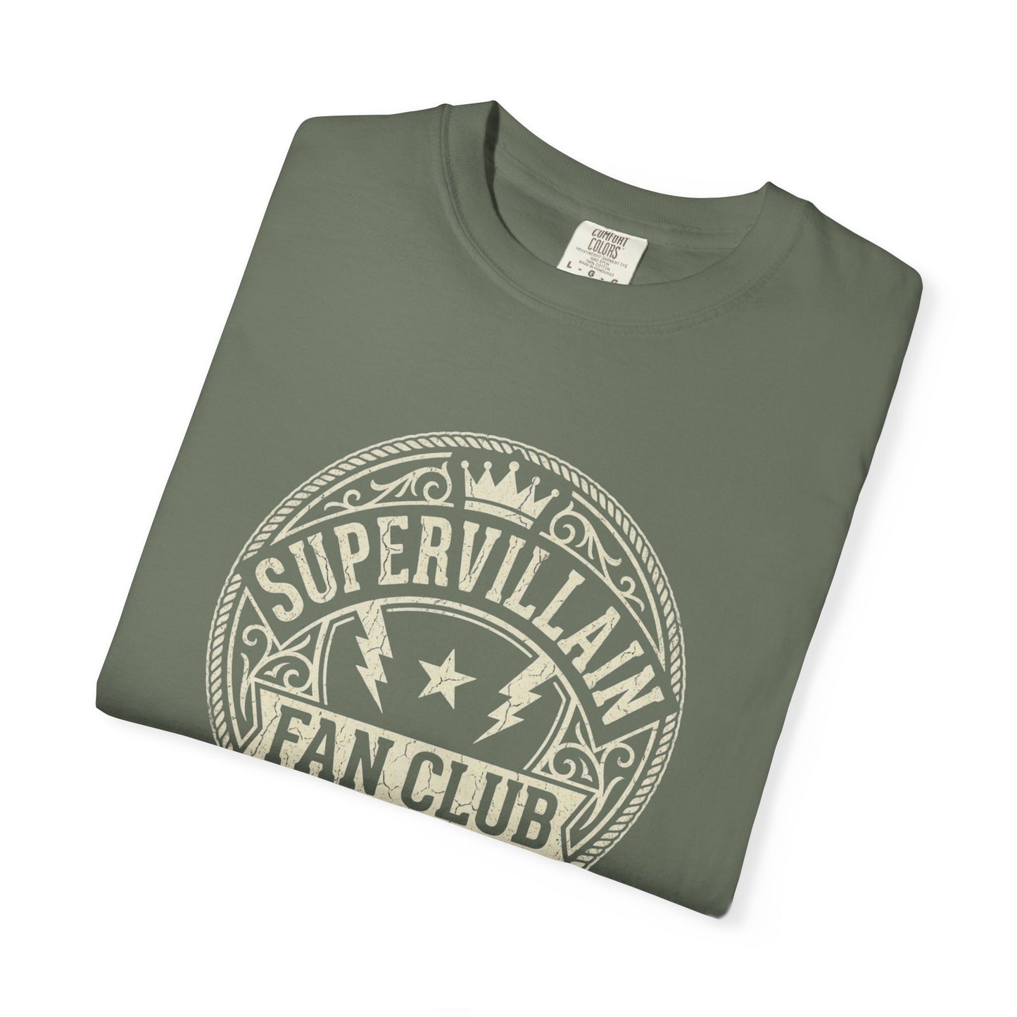 Supervillain Fan Club T-Shirt — Funny Membership Emblem Tee
