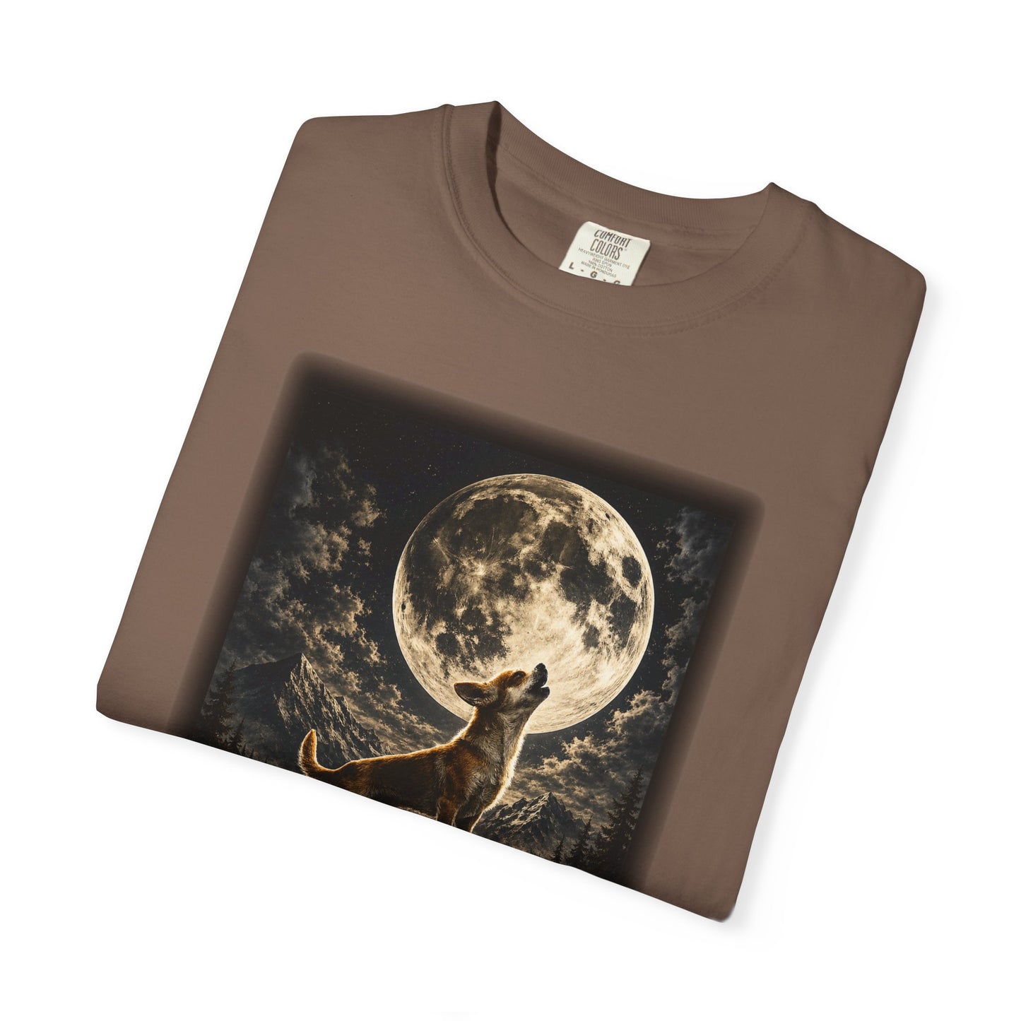Pocket Wolf Chihuahua Howling T-Shirt, Funny Small Dog Graphic Tee