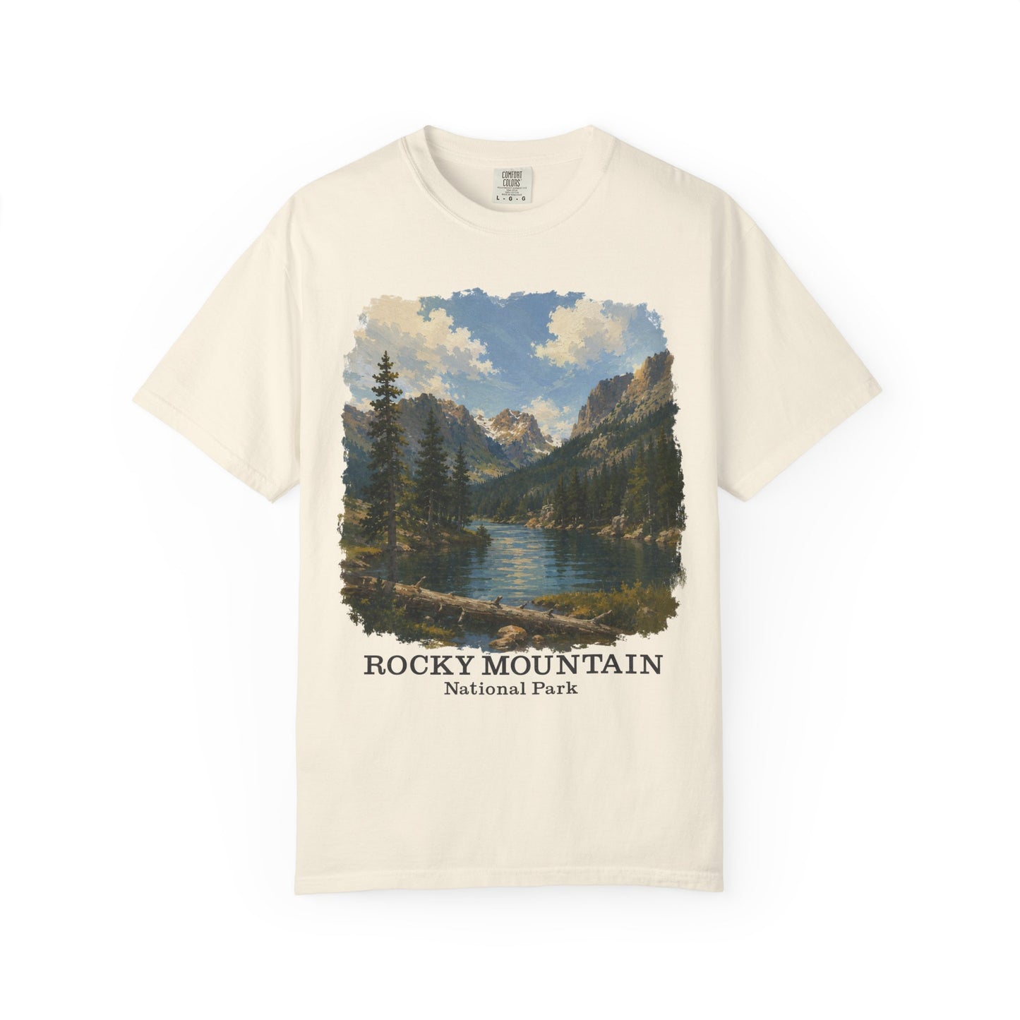 Rocky Mountain National Park T-Shirt — Scenic Lake Vintage Nature Tee