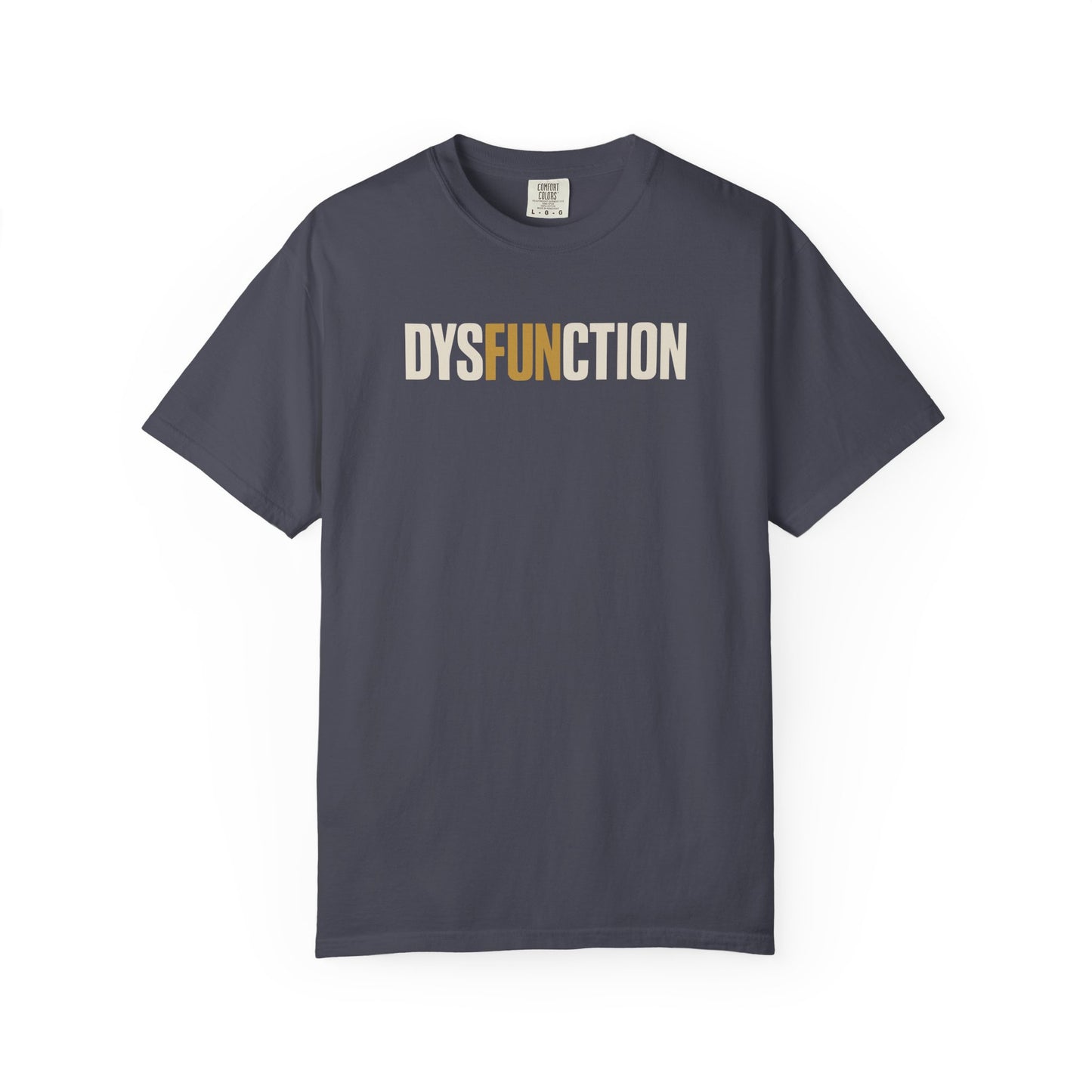 DysFUNction Shirt, Funny Minimalist Typography Humor Shirt