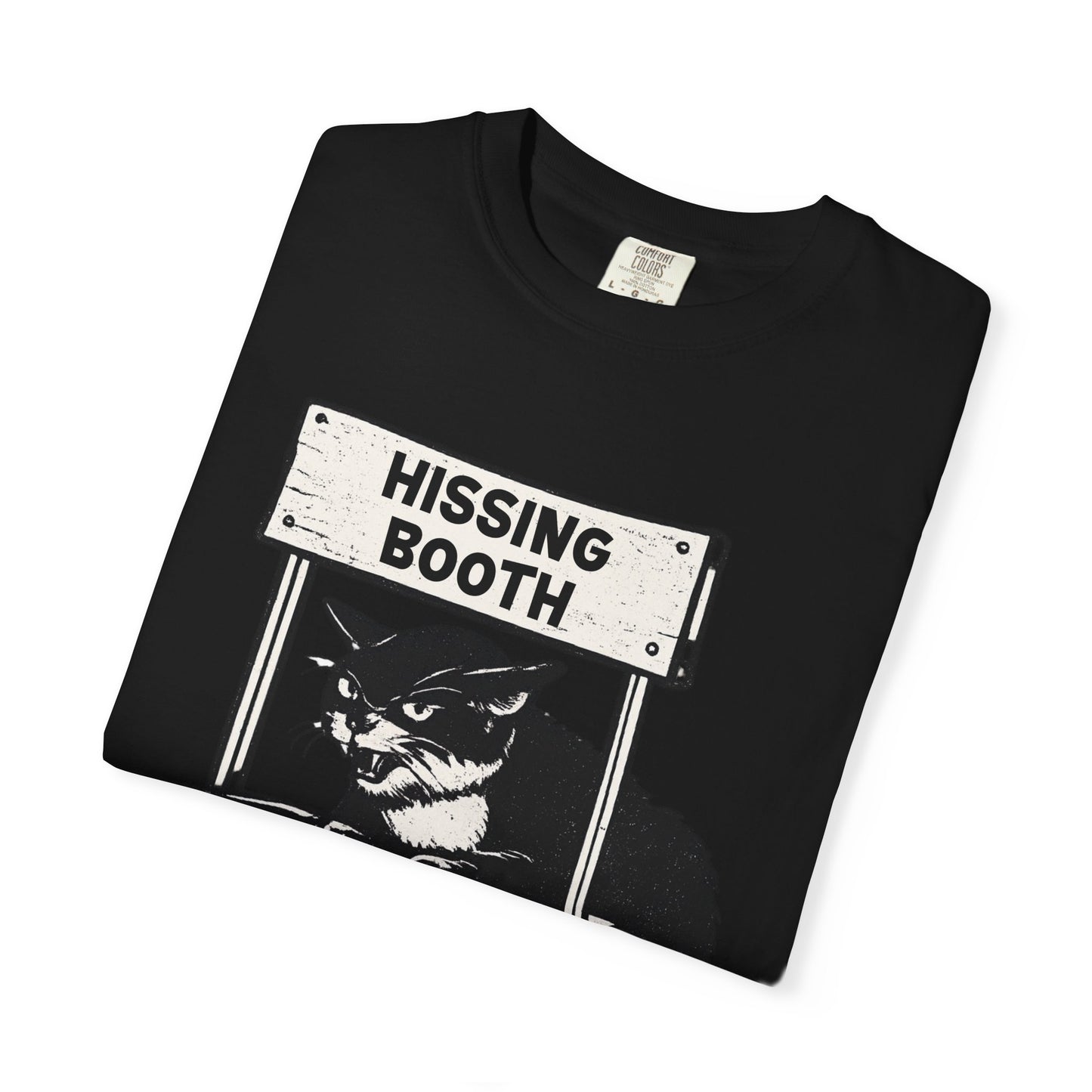 Hissing Booth Cat T-Shirt | Funny Cat Graphic Tee