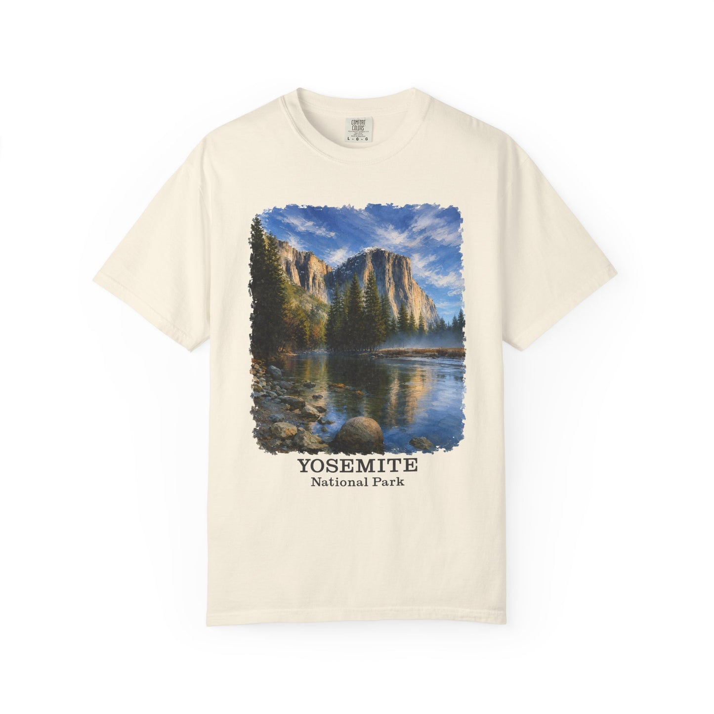 Yosemite National Park Scenic T‑Shirt, Scenic El Capitan Vintage Landscape Tee