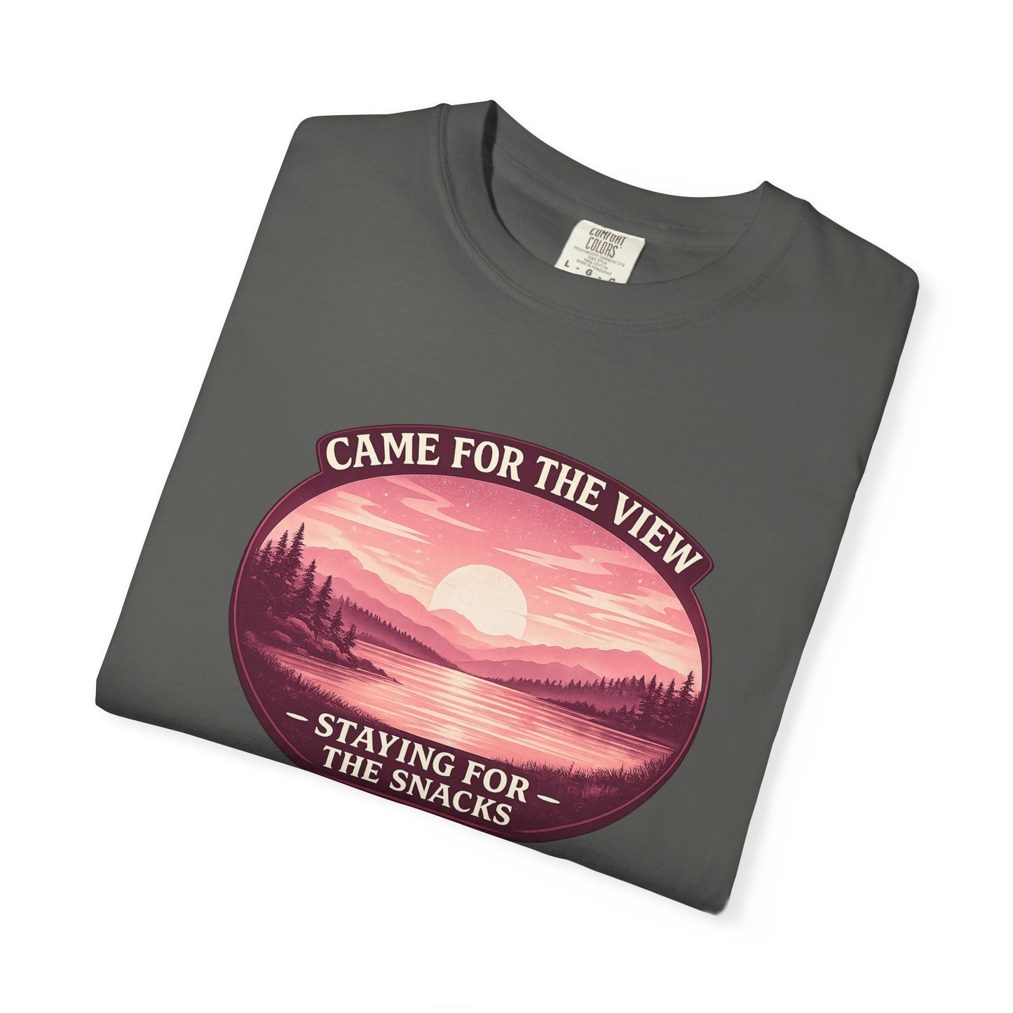 Came for the View, Staying for the Snacks Lake T-Shirt