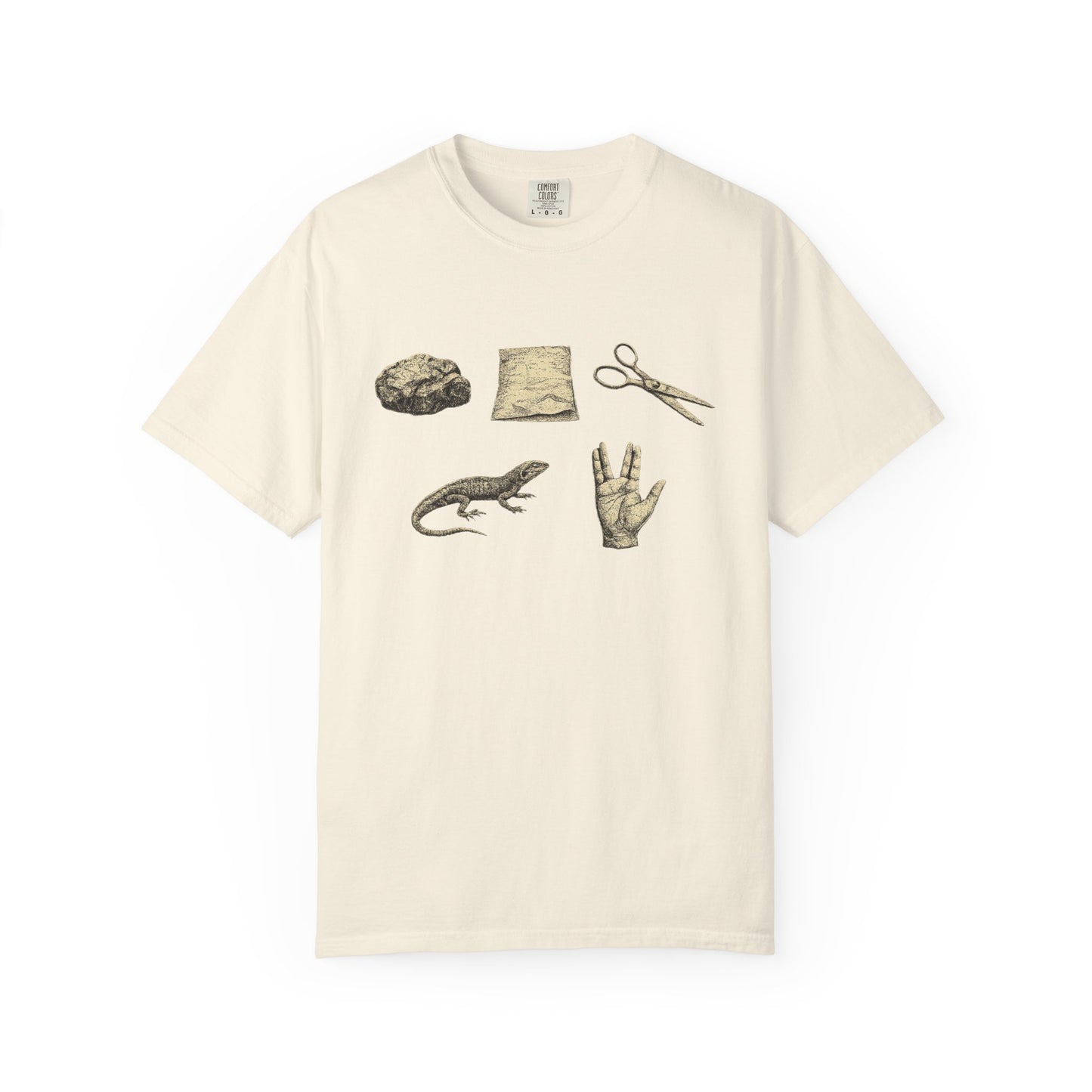 Rock Paper Scissors Lizard Spock T-Shirt — Big Bang Theory Tribute