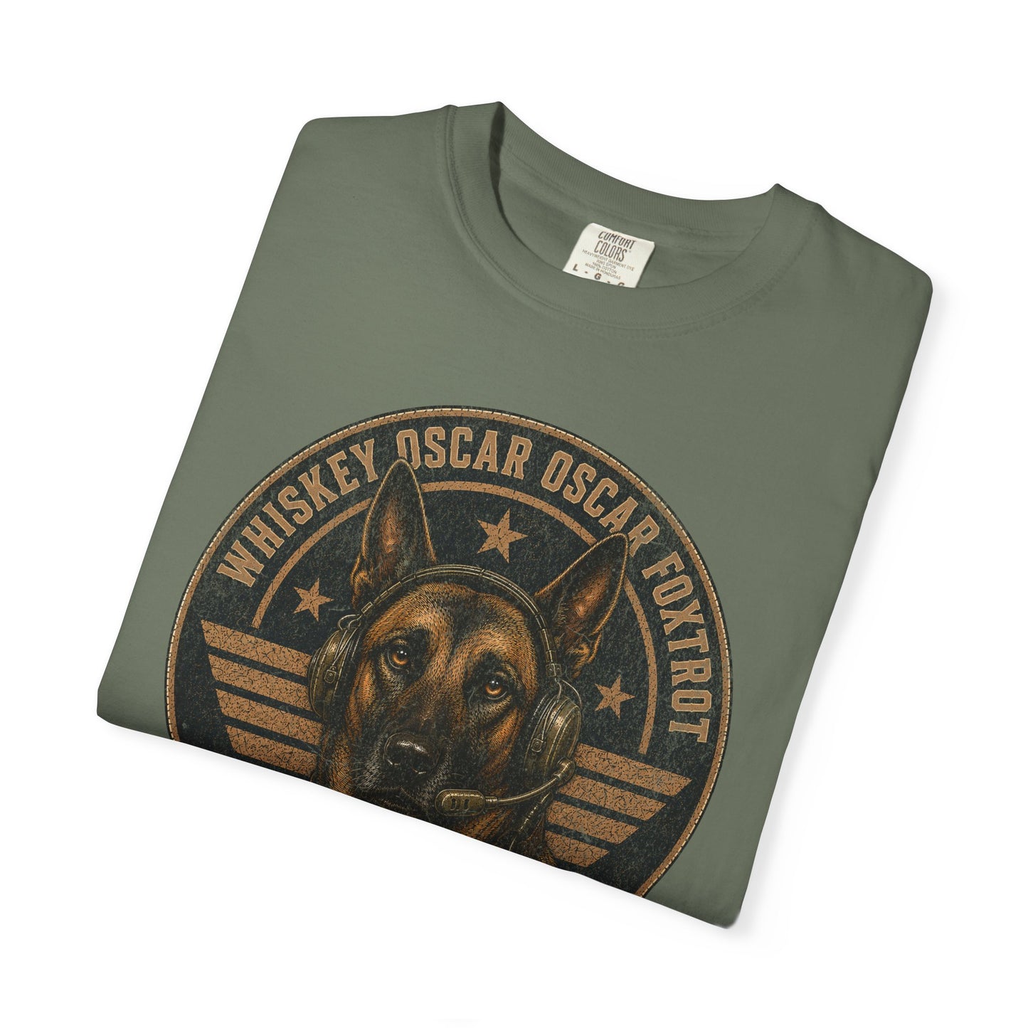 Whiskey Oscar Oscar Foxtrot Military K9 Shirt | Belgian Malinois Graphic Phonetic Alphabet Tee