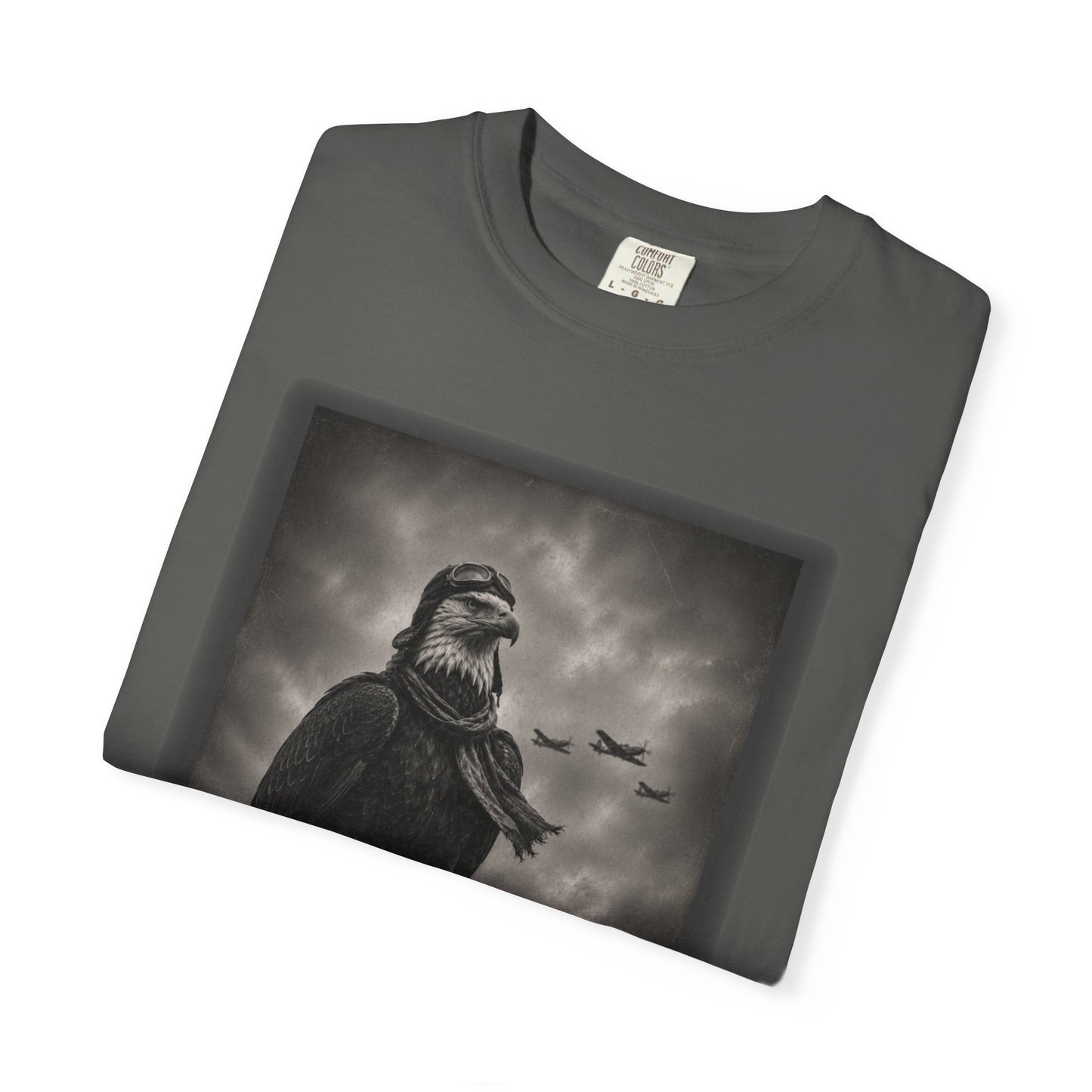 Vintage Distressed Eagle Aviator T-Shirt | WWII-Inspired Pilot Eagle Graphic Tee | Unisex Comfort Colors Shirt