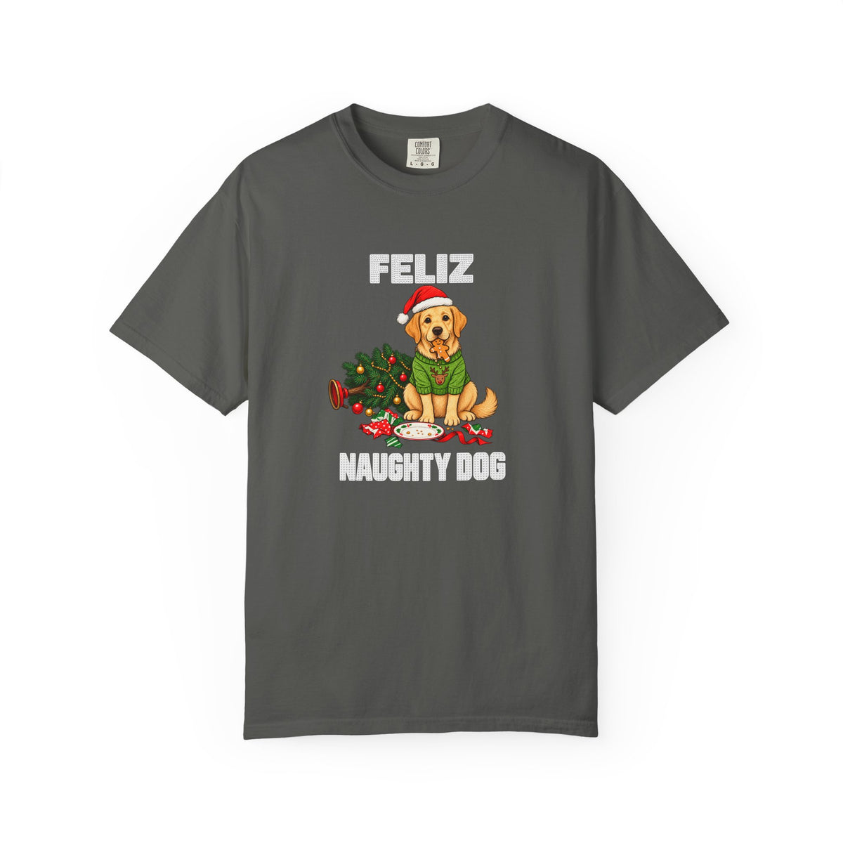 Feliz Naughty Dog Christmas T-Shirt