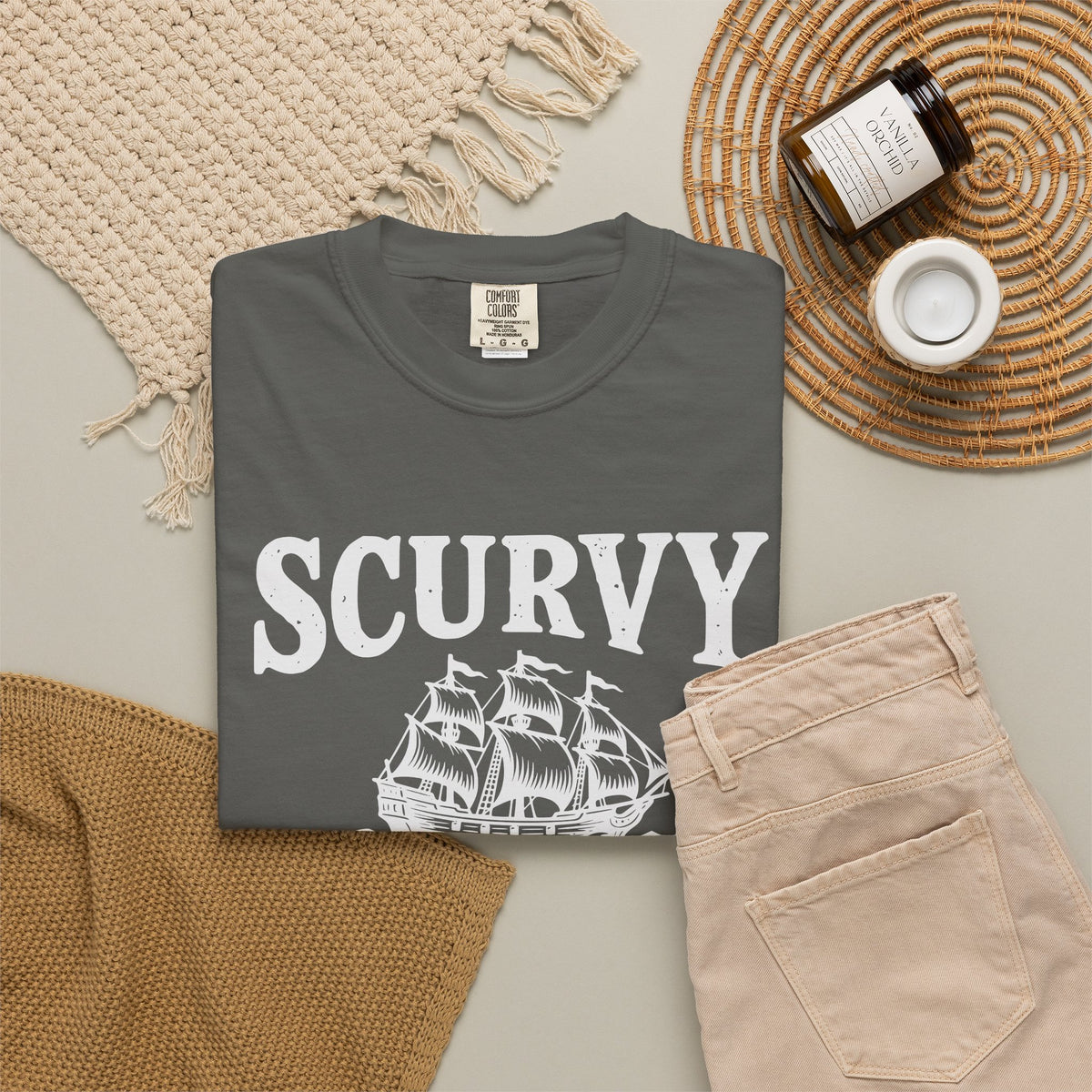 Scurvy 'When Life Doesn't Give You Lemons' Vintage Nautical Tee