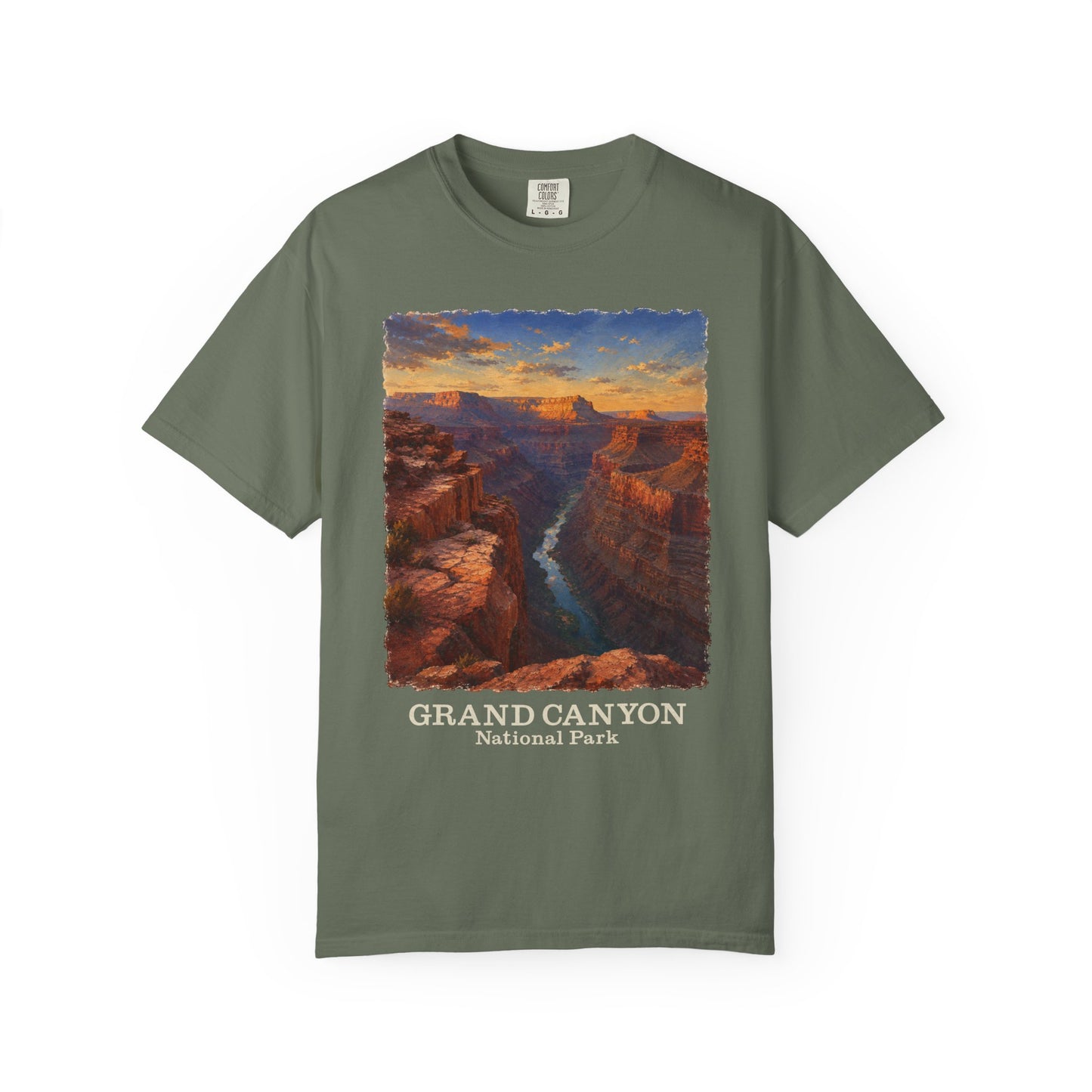Grand Canyon National Park T-Shirt — Vintage Sunset Canyon Graphic Toroweap Overlook Tee