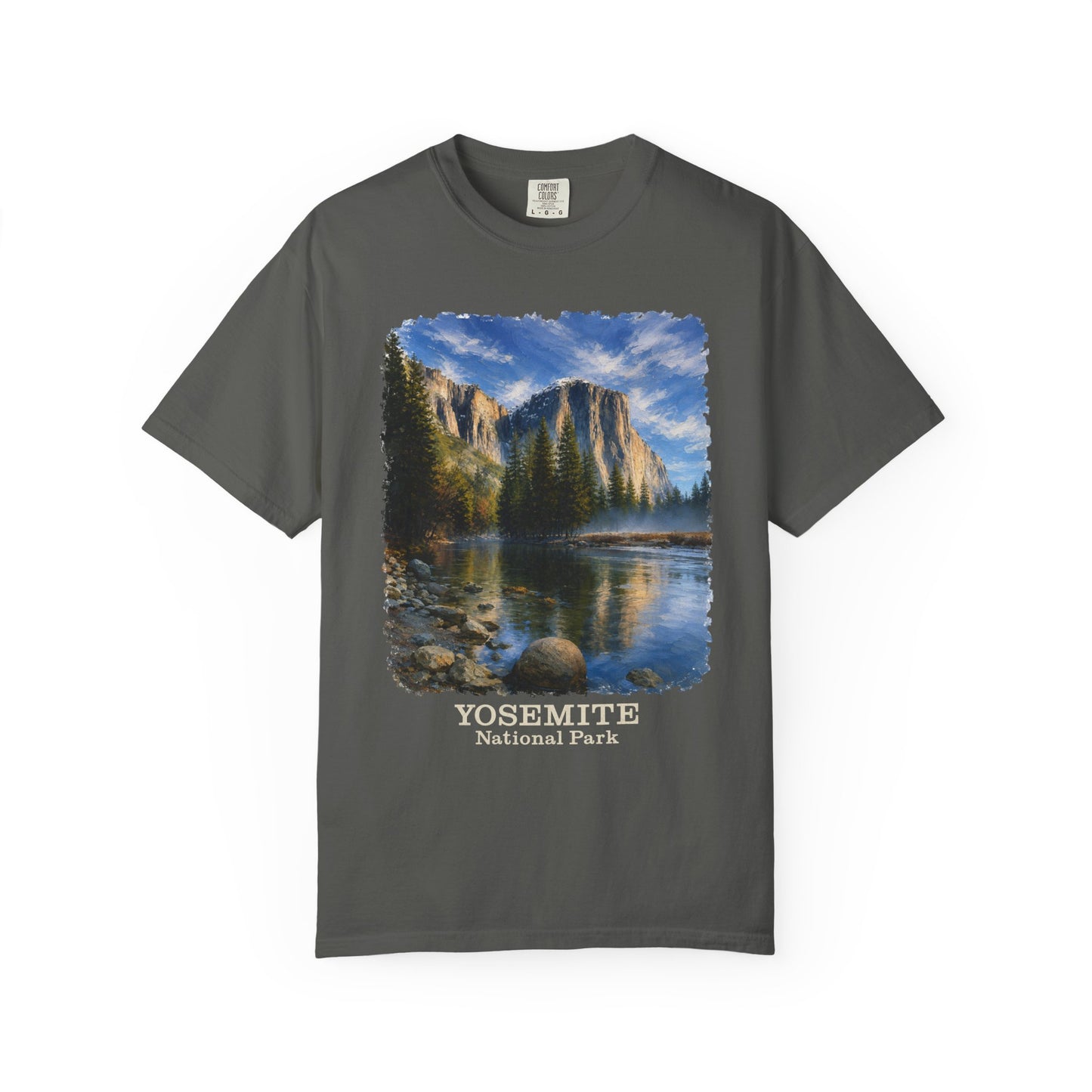 Yosemite National Park Scenic T‑Shirt, Scenic El Capitan Vintage Landscape Tee