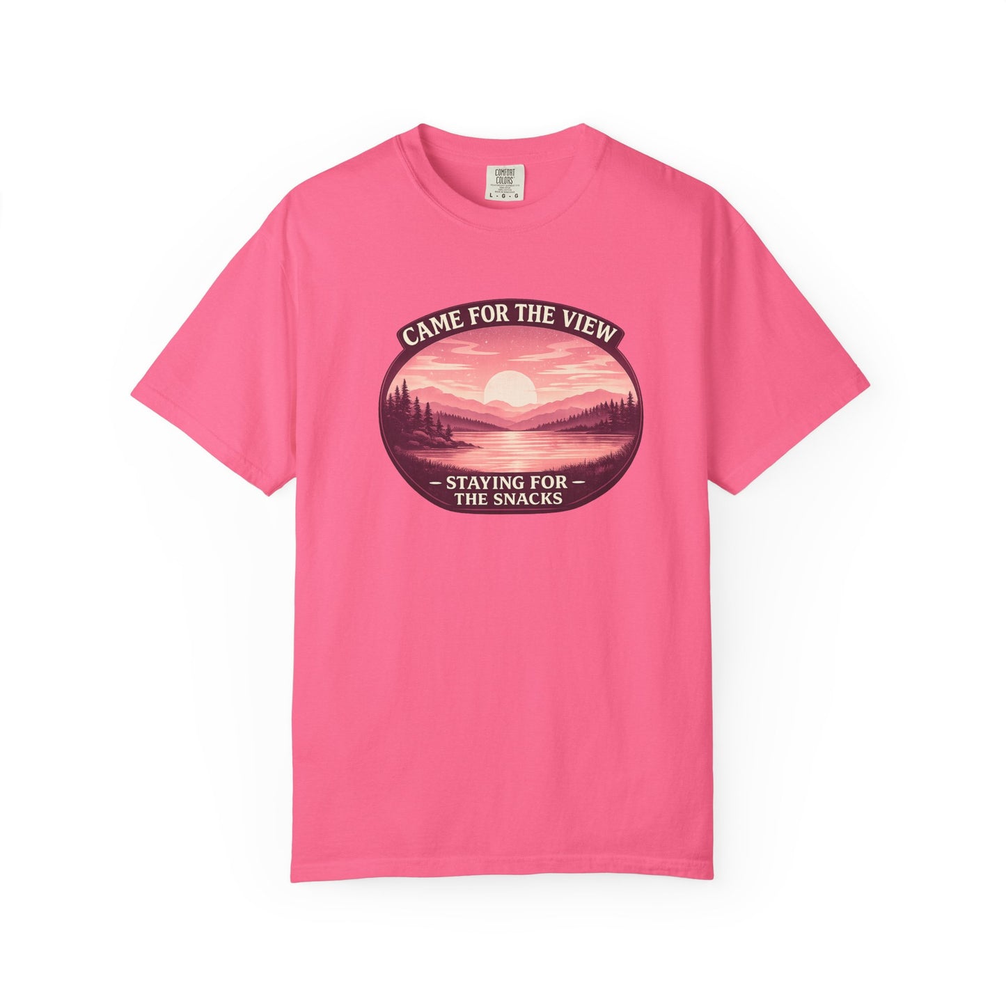 Came for the View, Staying for the Snacks Lake T-Shirt
