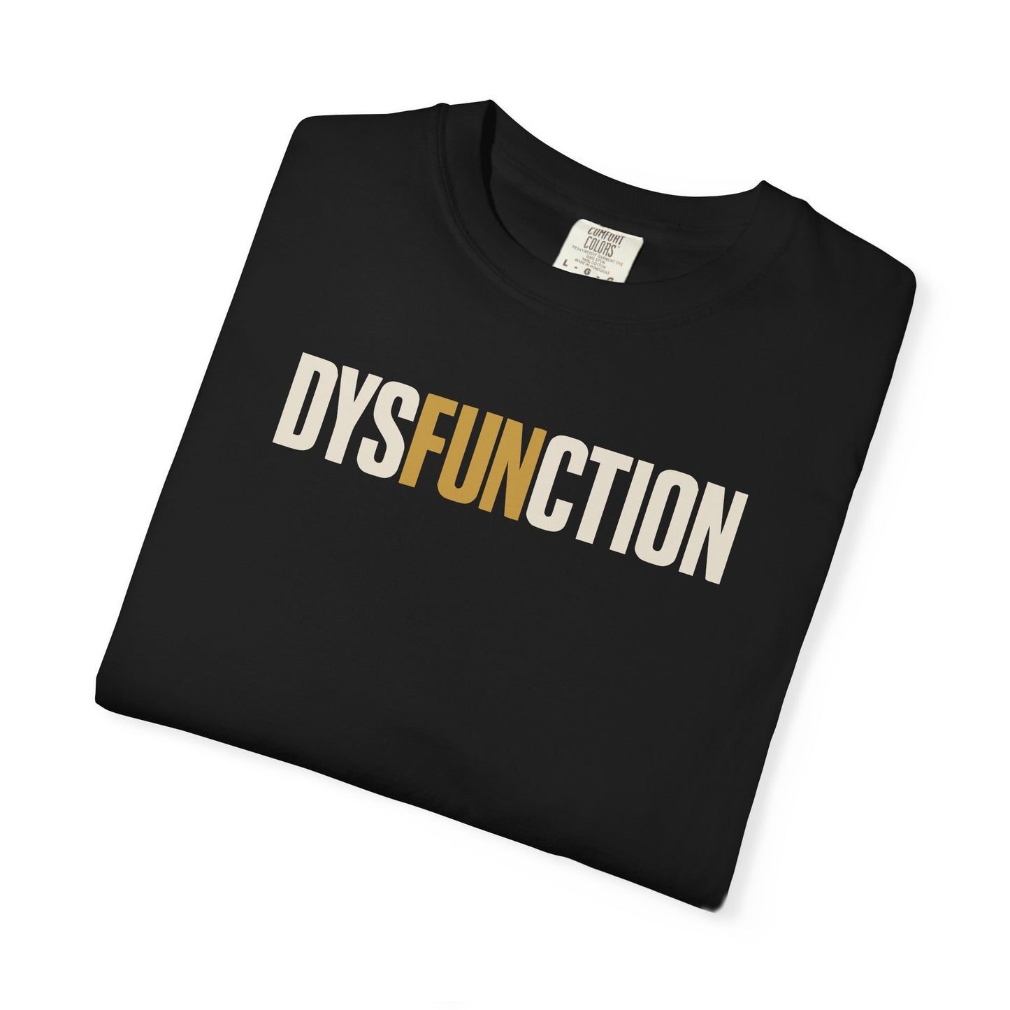 DysFUNction Shirt, Funny Minimalist Typography Humor Shirt