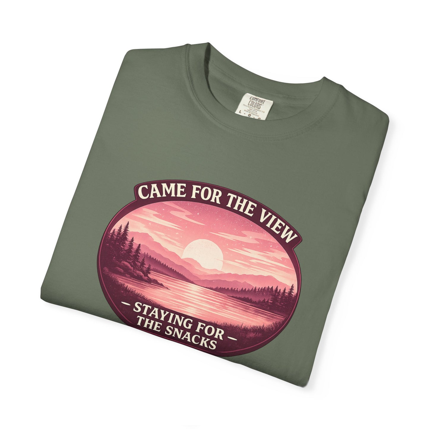 Came for the View, Staying for the Snacks Lake T-Shirt