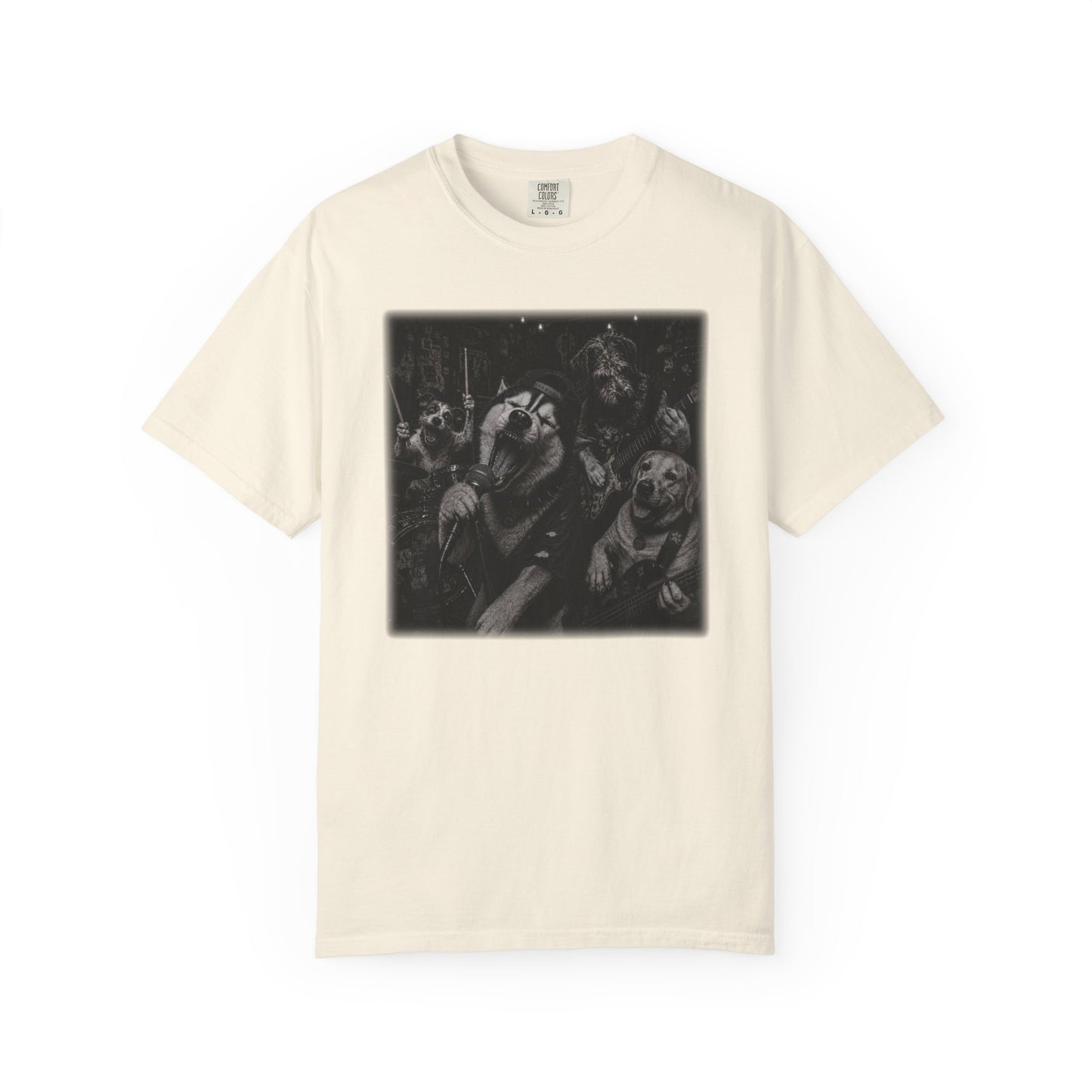 Garage Band Dogs T-Shirt | Funny Dog Music Graphic Tee