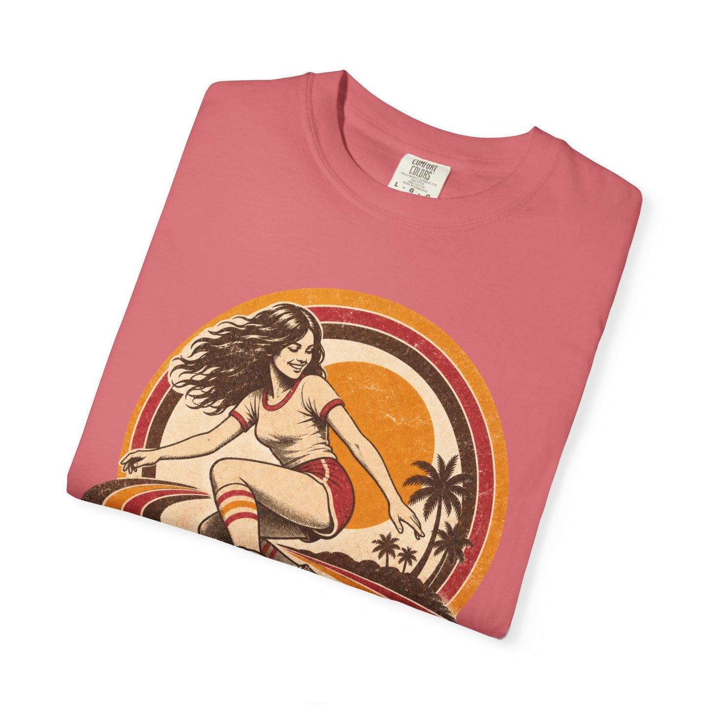 Retro Roller Skating Shirt | Vintage 70s Roller Skate Graphic Tee | Retro Disco Skater Comfort Colors® T-Shirt
