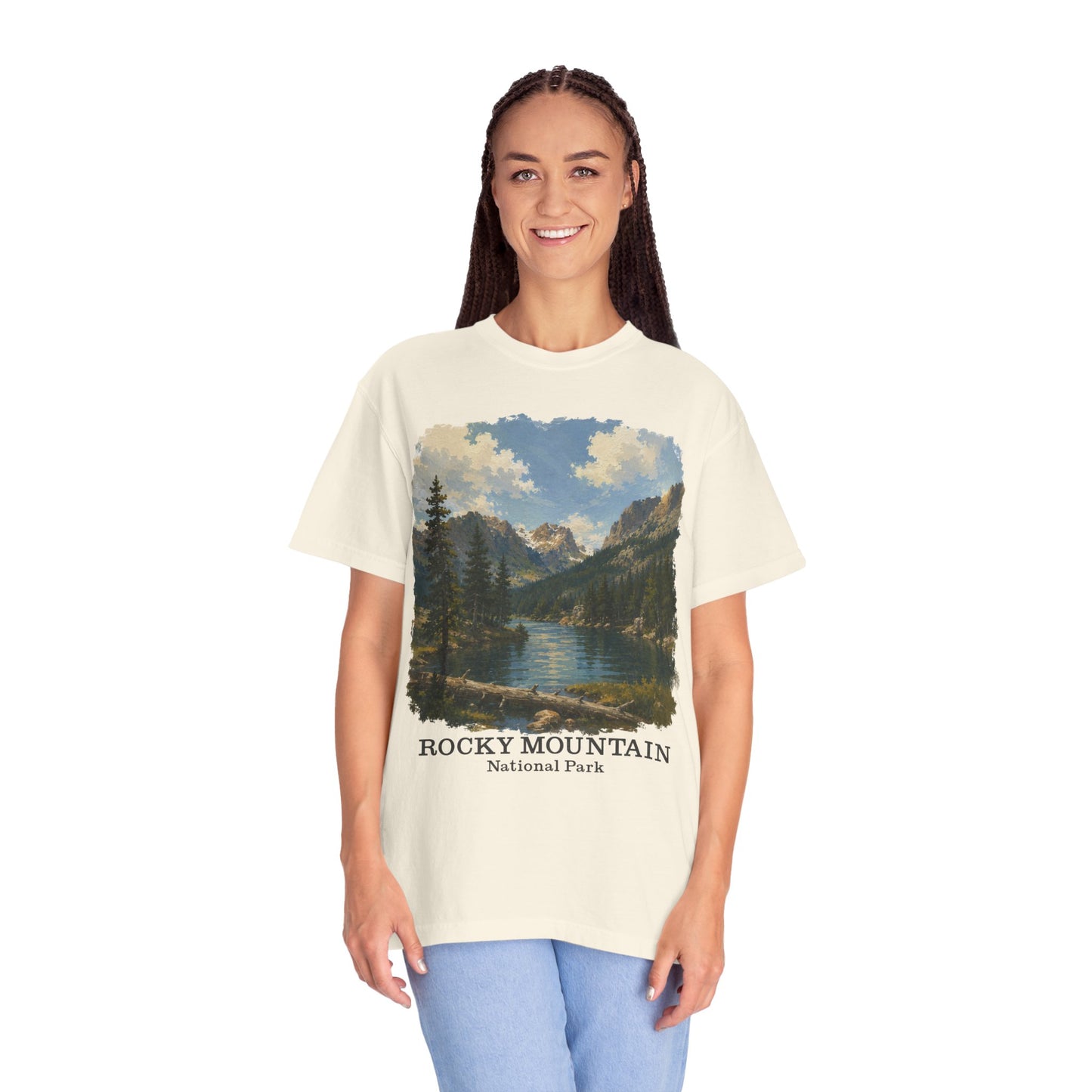 Rocky Mountain National Park T-Shirt — Scenic Lake Vintage Nature Tee