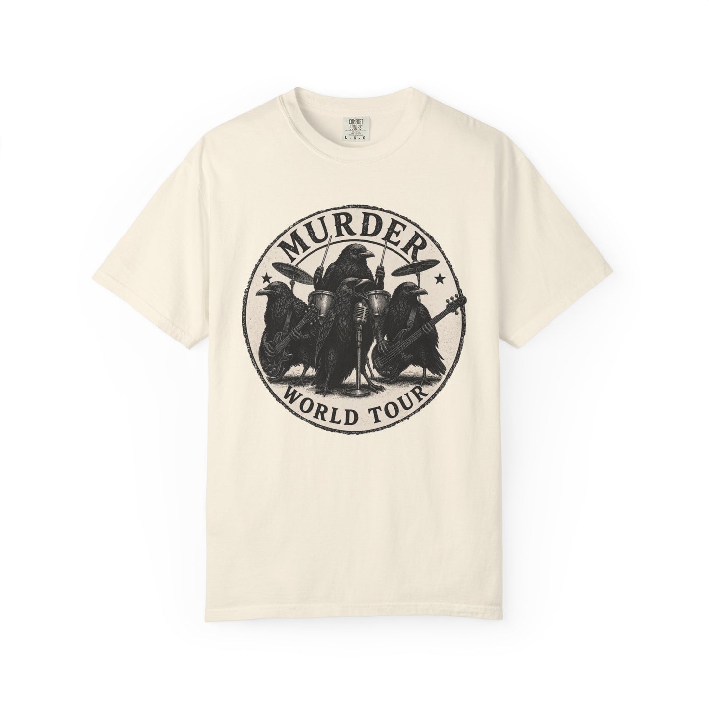 Murder World Tour Crow T-Shirt | Funny Crow Graphic Tee