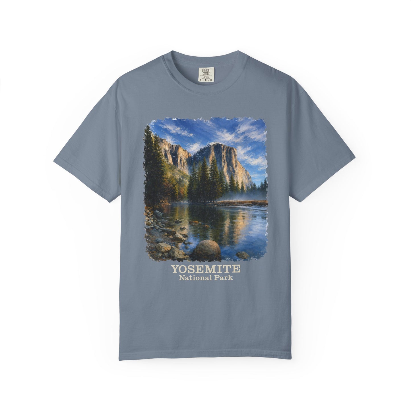 Yosemite National Park Scenic T‑Shirt, Scenic El Capitan Vintage Landscape Tee