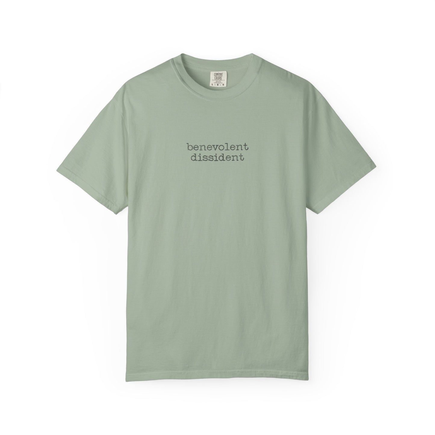 Benevolent Dissident T-Shirt — Minimalist Activism Statement Graphic Tee