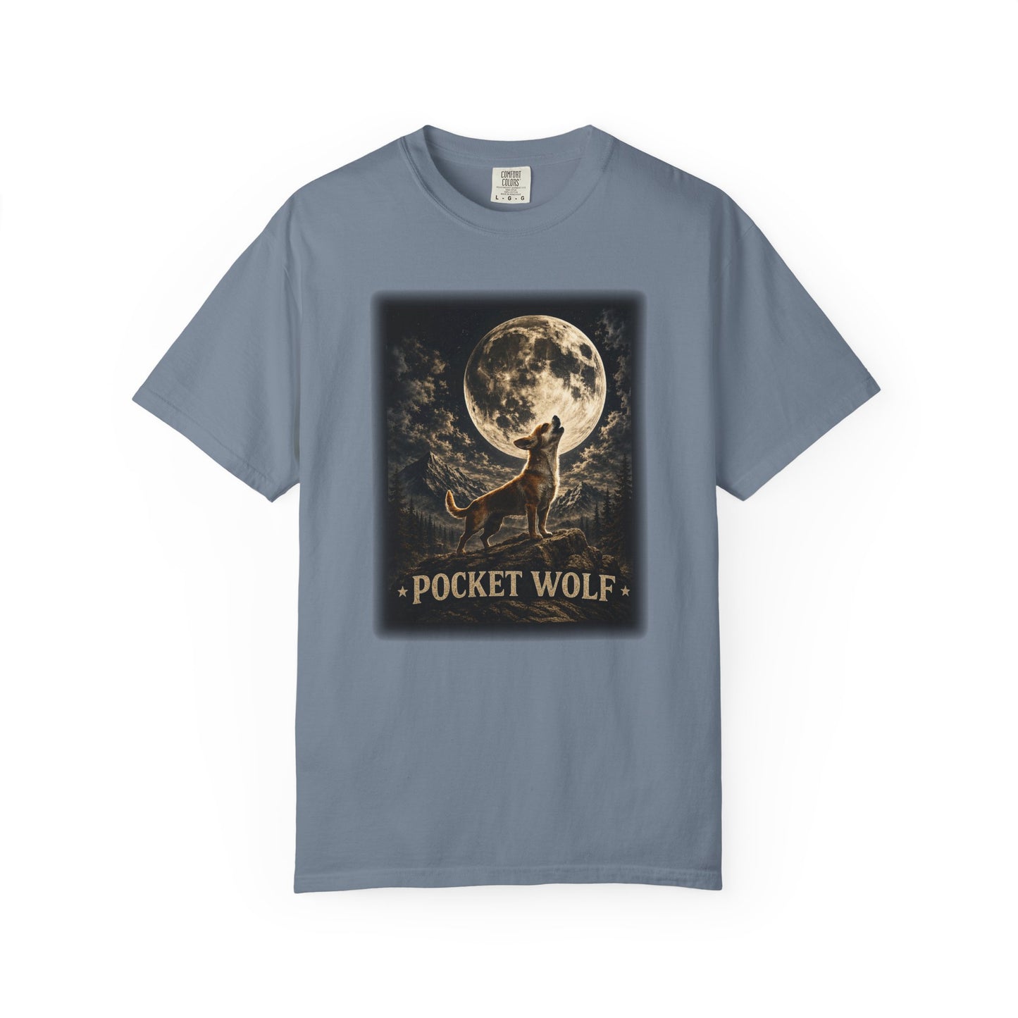 Pocket Wolf Chihuahua Howling T-Shirt, Funny Small Dog Graphic Tee