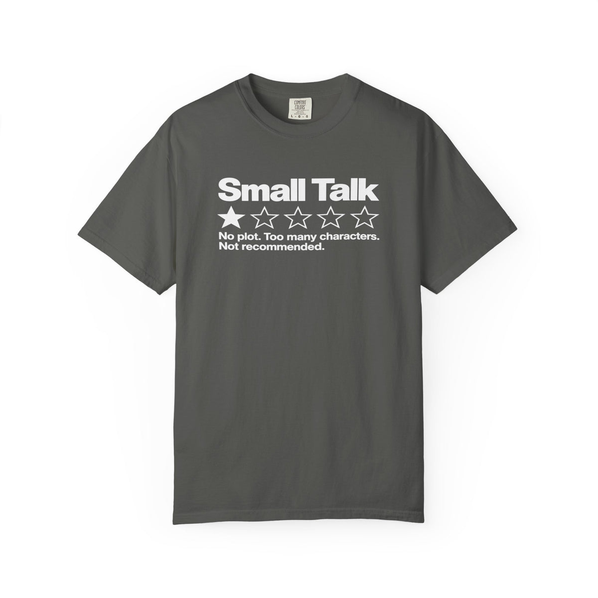 Small Talk 1-Star T-Shirt — Funny Social Anxiety Graphic Tee
