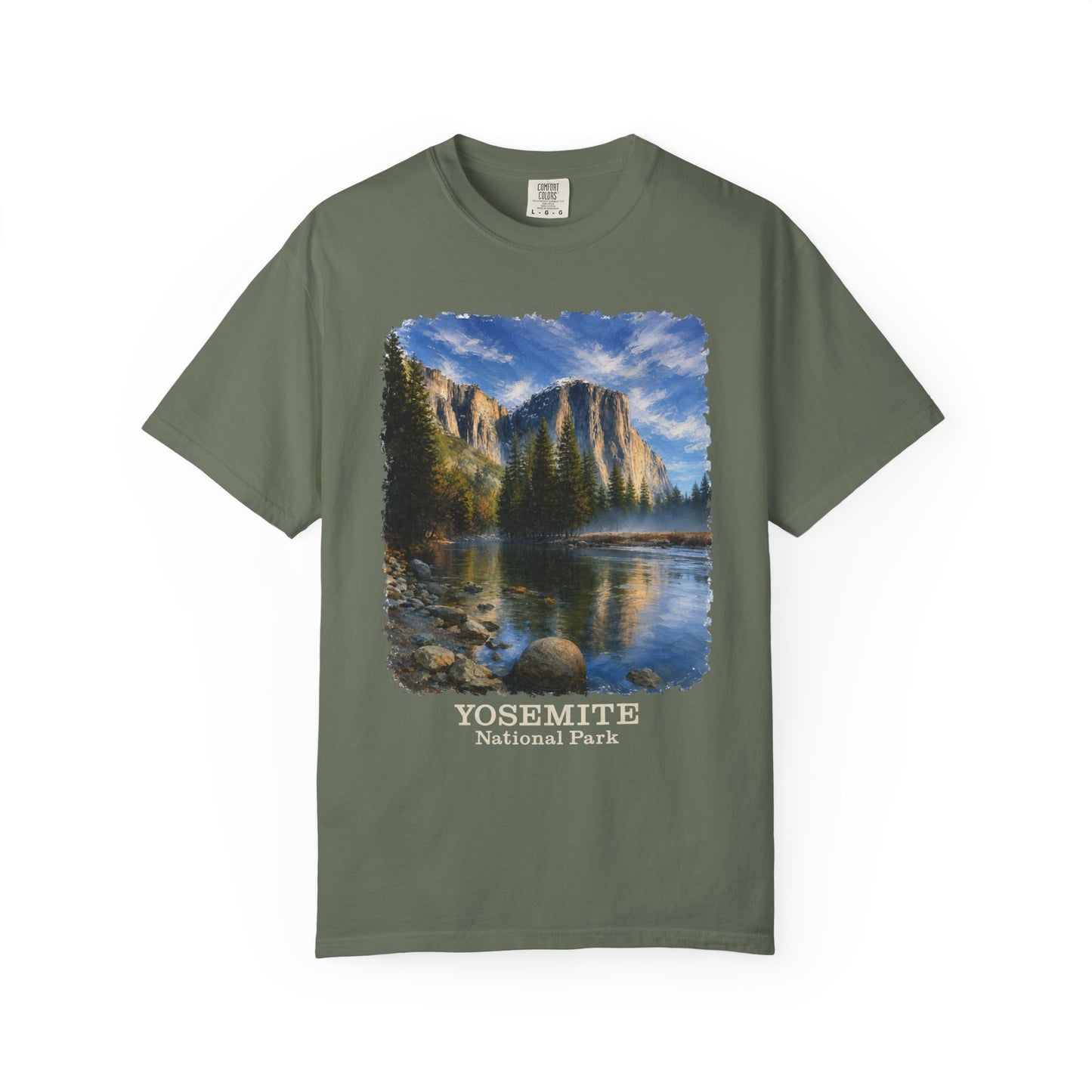 Yosemite National Park Scenic T‑Shirt, Scenic El Capitan Vintage Landscape Tee