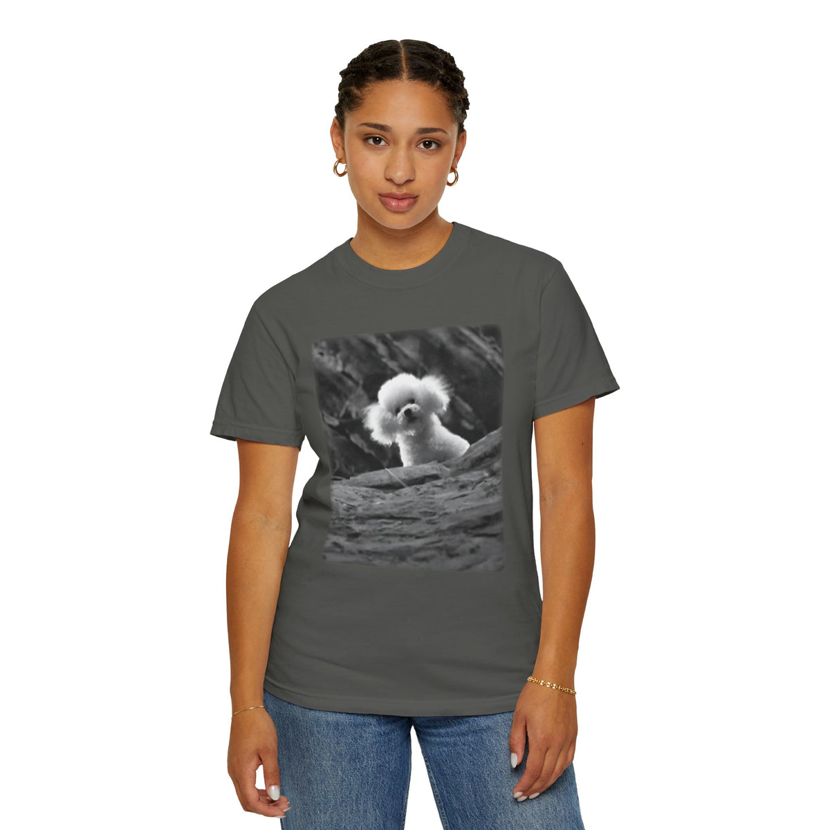 It Puts the Lotion in the Basket Vintage Black & White Tee