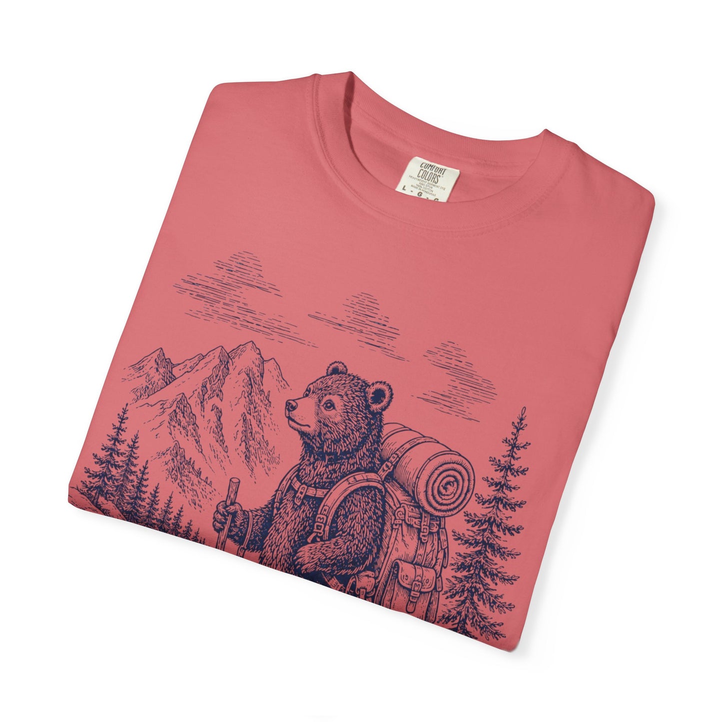 Bear Backpacker T-Shirt — Vintage Hiking Adventure Graphic Tee