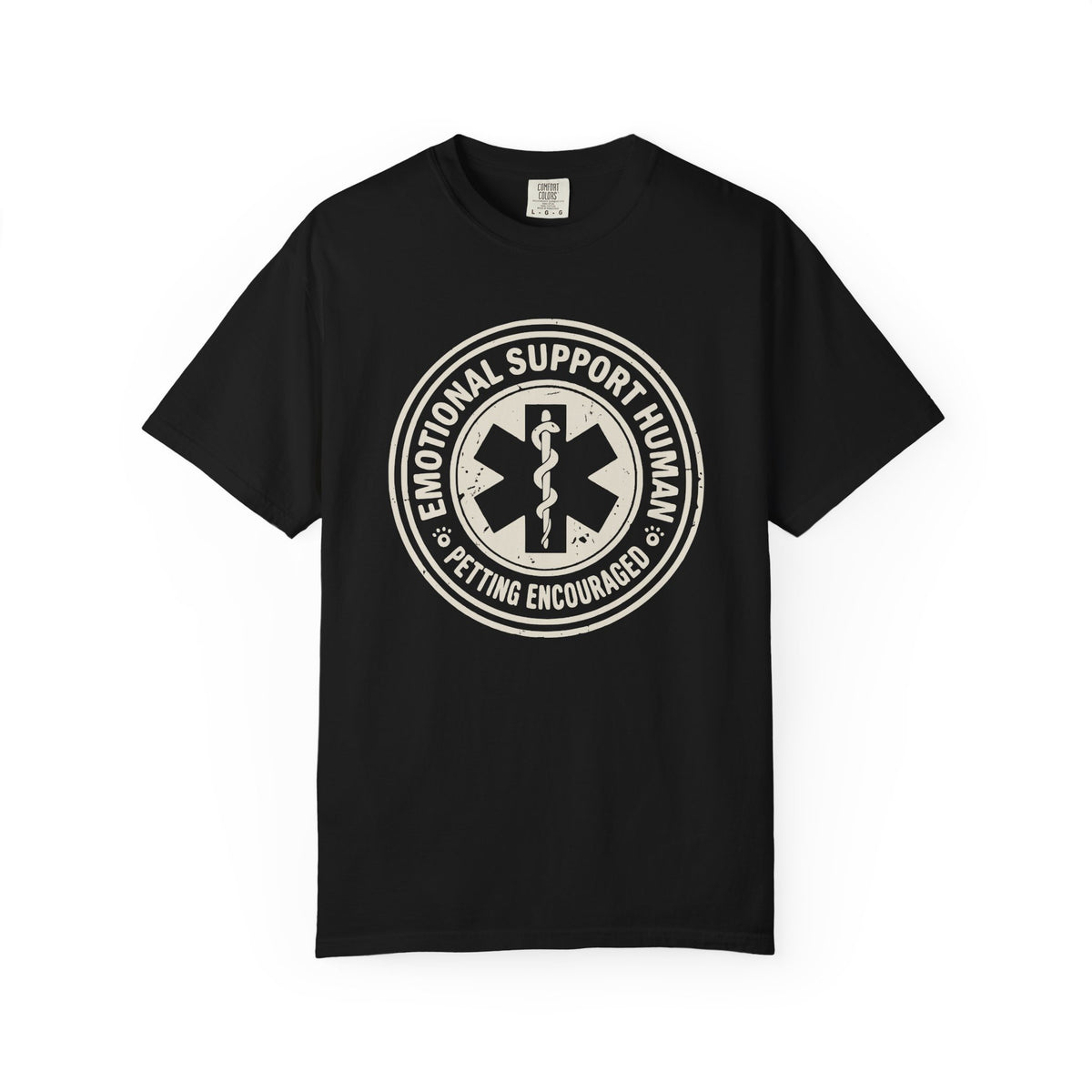 Emotional Support Human T-Shirt — “Petting Encouraged”