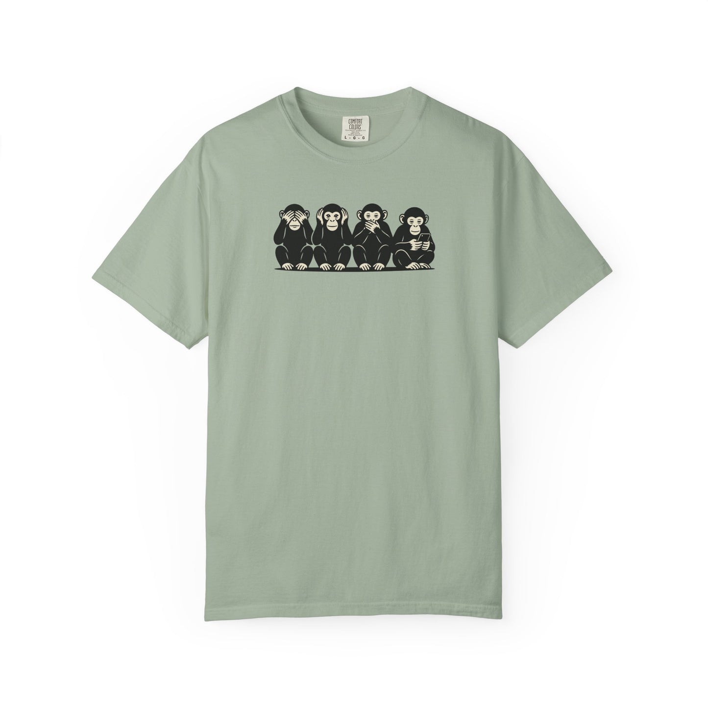 Modern Monkeys Shirt | See Hear Speak Scroll Tee | Funny Social Media Shirt | Monkey Graphic Tee | Introvert Humor Shirt