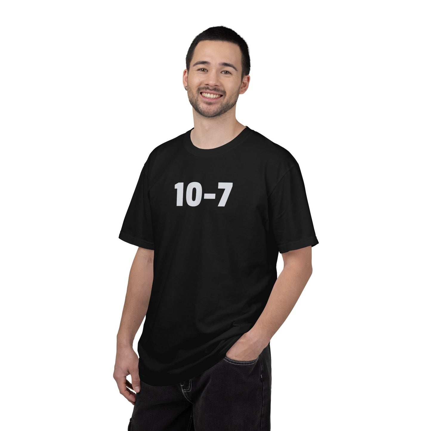 10-7 Shirt | Funny Police Code Tee | IYKYK Minimalist Shirt | Numeric Graphic Tee | Statement Shirt