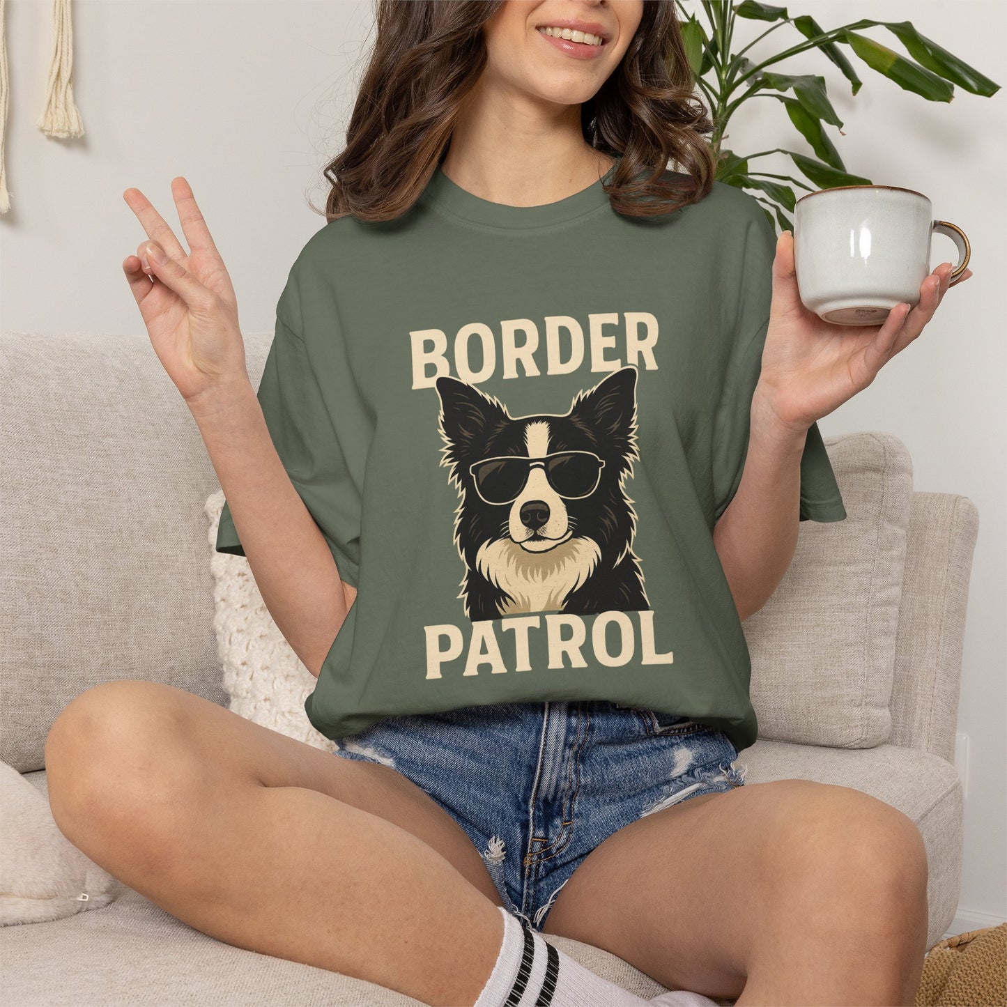 Border Patrol Border Collie Shirt, Funny Border Collie Dog Lover Gift