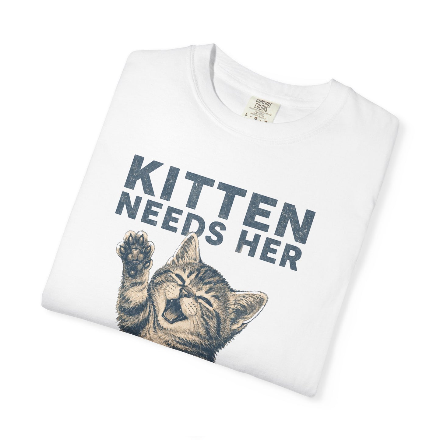 Kitten Needs Her Snacks T-Shirt — Cute Vintage Cat Graphic Tee