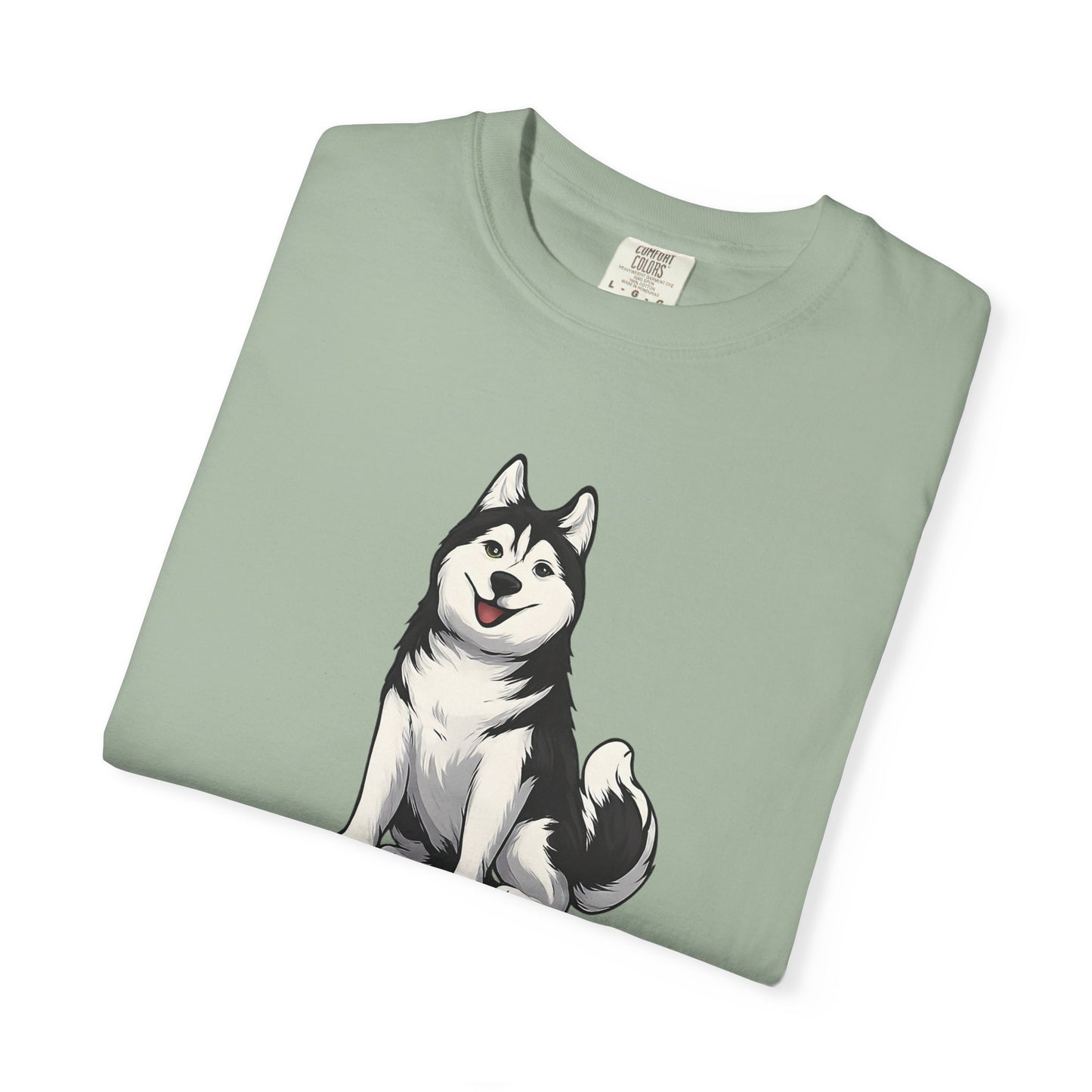 Not Fat Just Husky Husky T-Shirt | Cute Husky Illustration, Dog Lover Tee