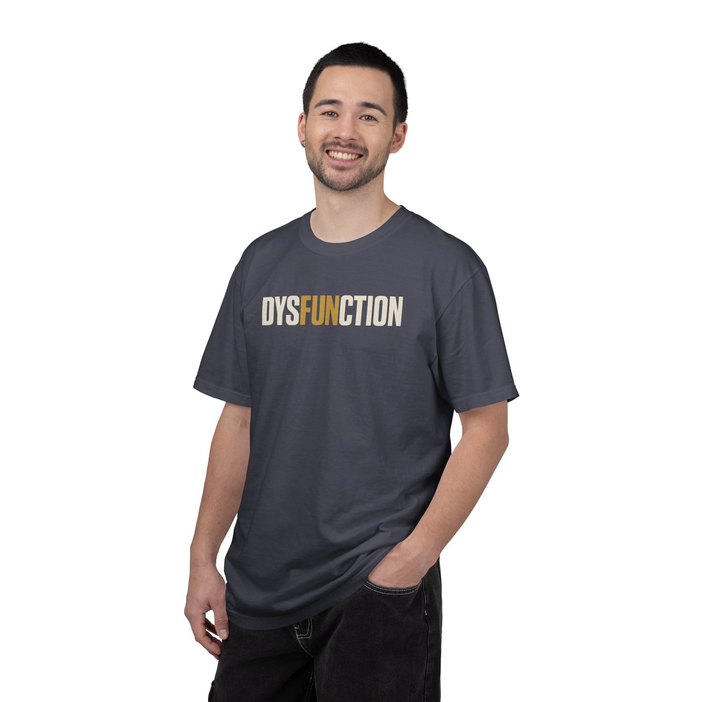 DysFUNction Shirt, Funny Minimalist Typography Humor Shirt