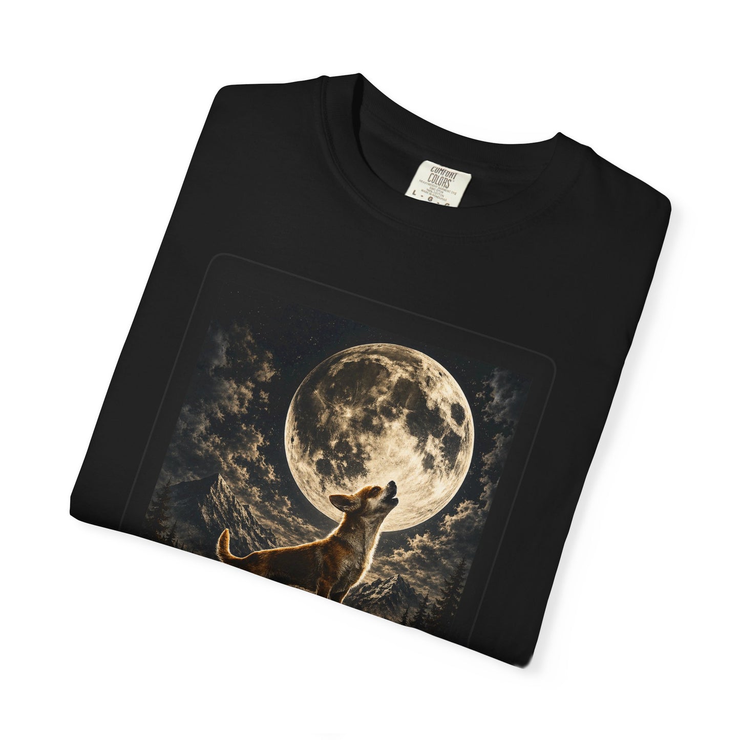 Pocket Wolf Chihuahua Howling T-Shirt, Funny Small Dog Graphic Tee