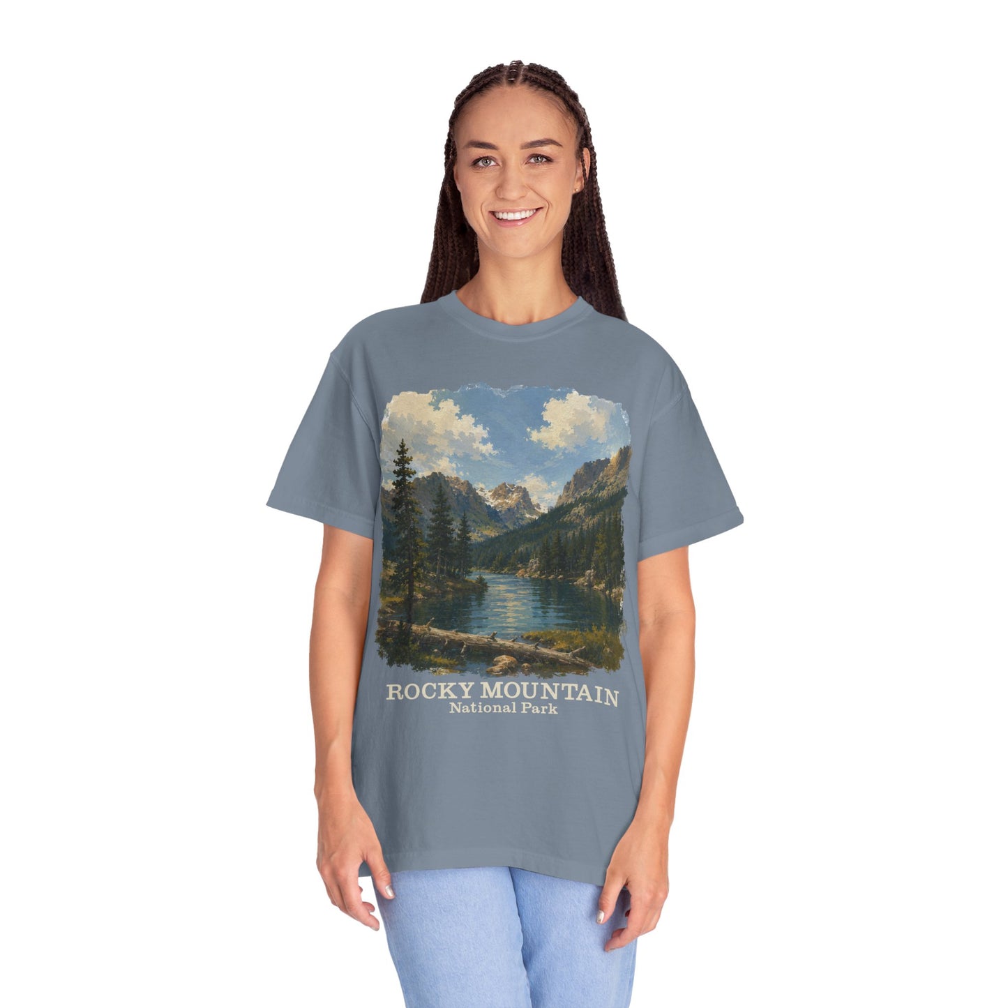 Rocky Mountain National Park T-Shirt — Scenic Lake Vintage Nature Tee