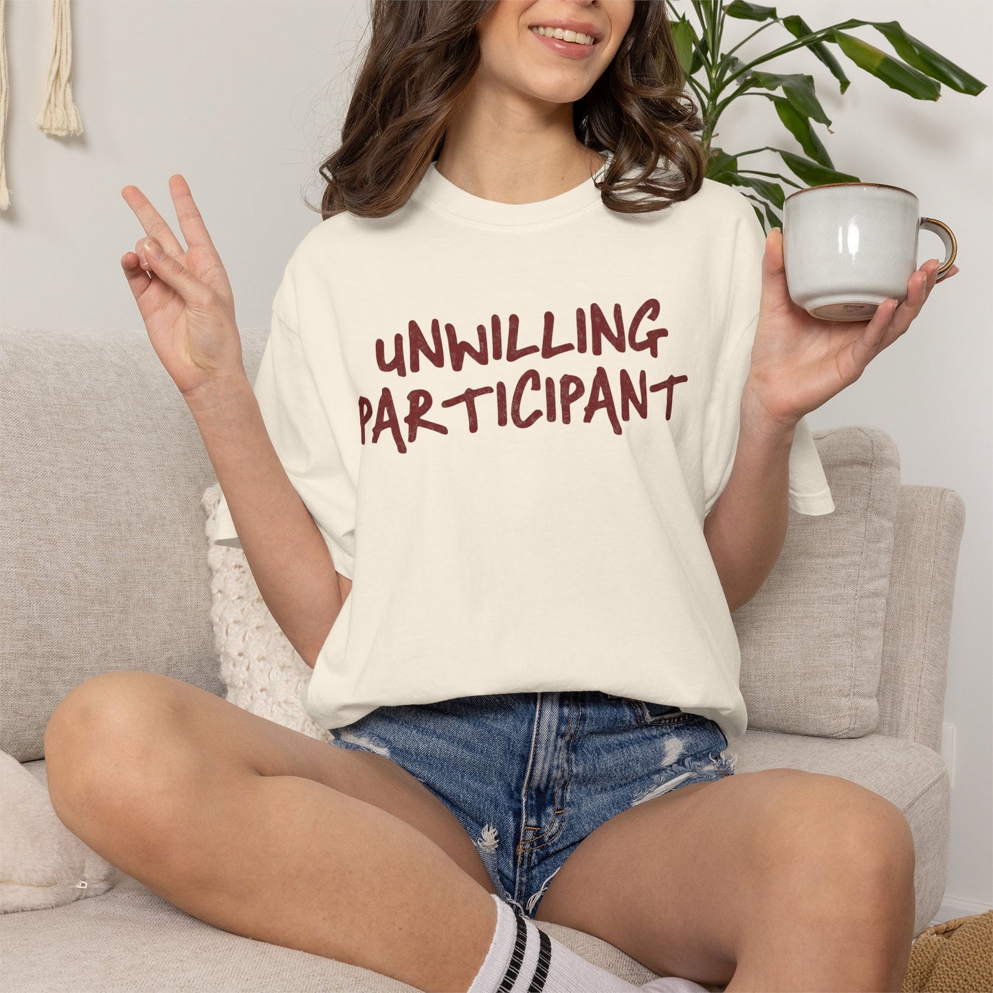 Unwilling Participant T-Shirt — Funny Introvert Graphic Tee