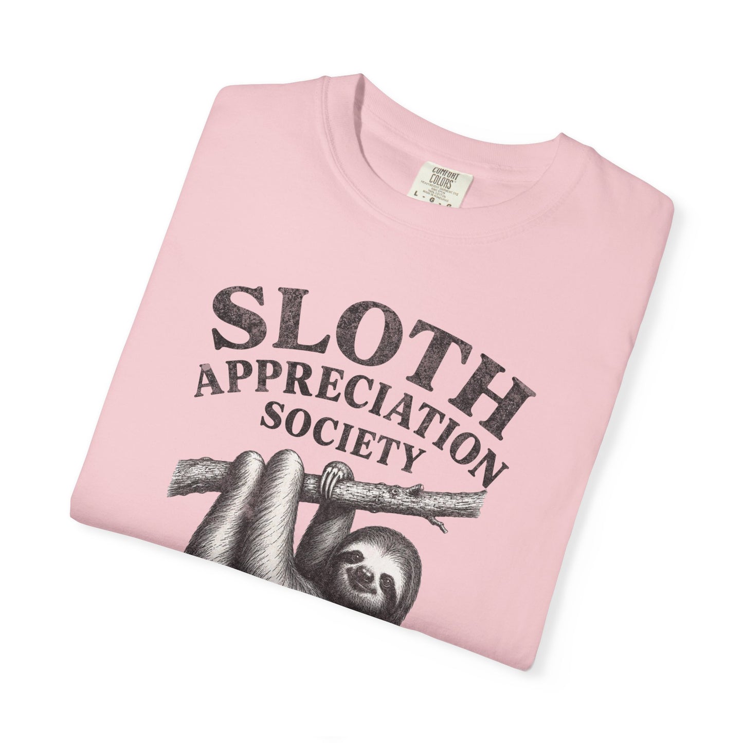 Sloth Appreciation Society T-Shirt – "Remaining Adorable While Being Lazy" Vintage Funny Sloth Graphic Tee