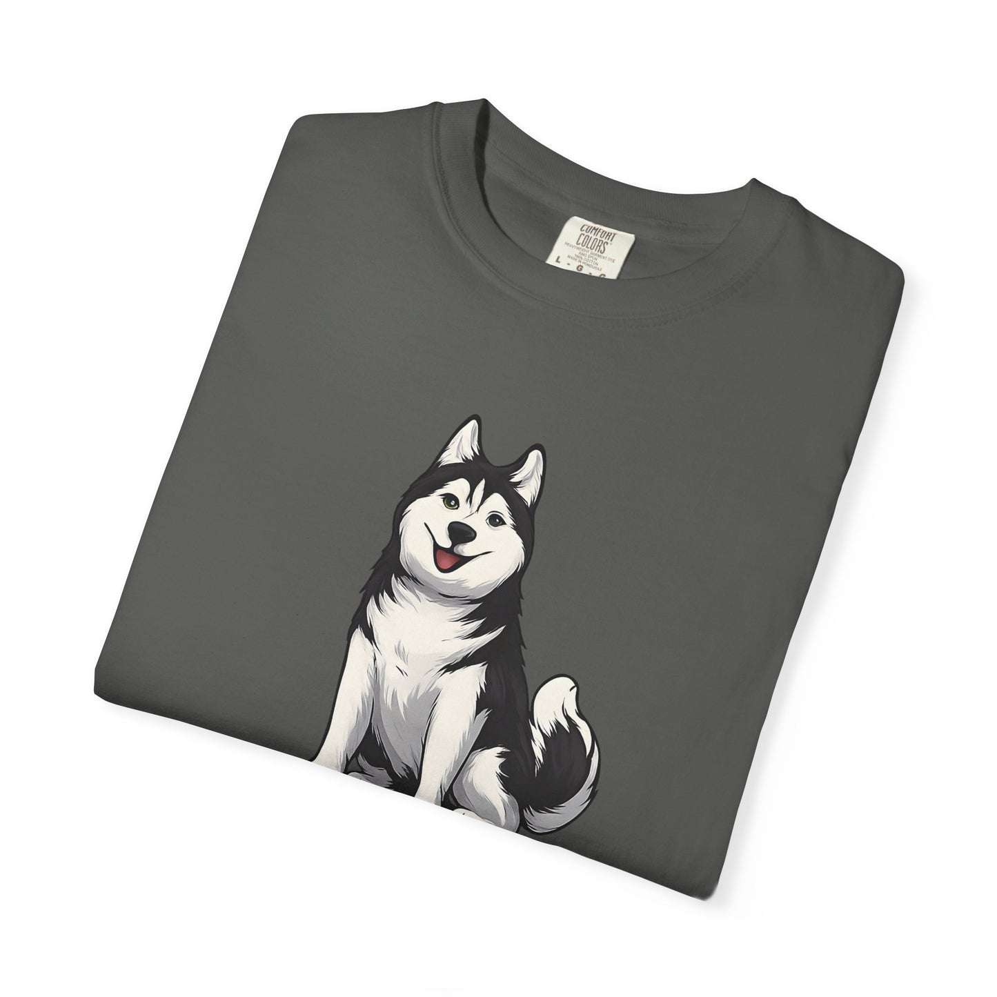 Not Fat Just Husky Husky T-Shirt | Cute Husky Illustration, Dog Lover Tee